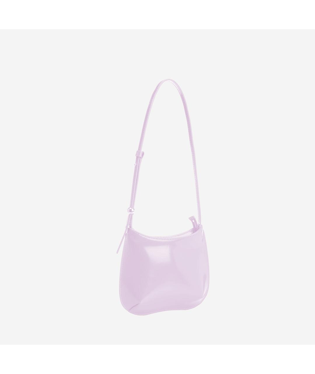 JACQUEMUS Розовая кожаная сумка через плечо, фото 2