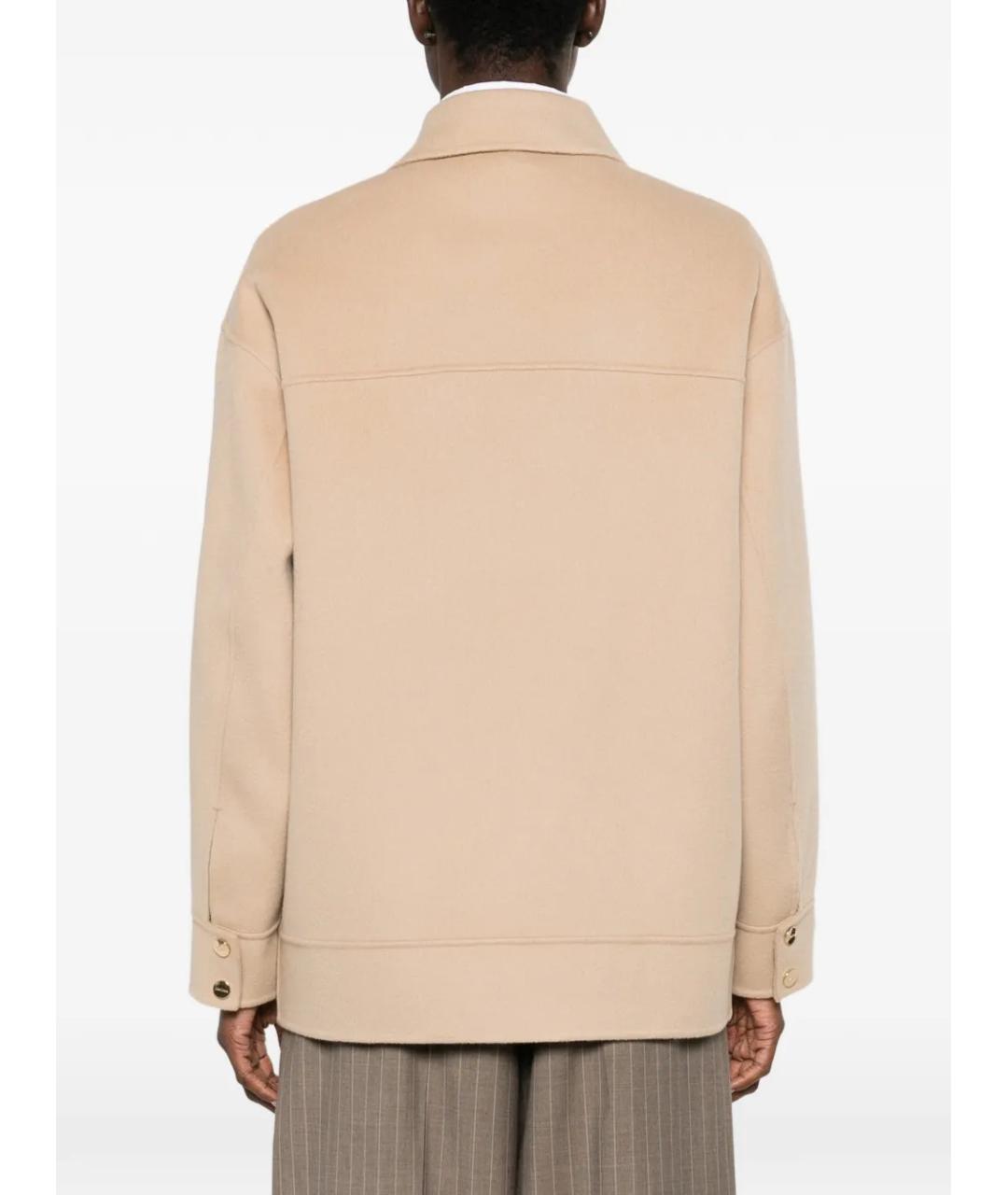 MAX MARA STUDIO Бежевая шерстяная куртка, фото 4
