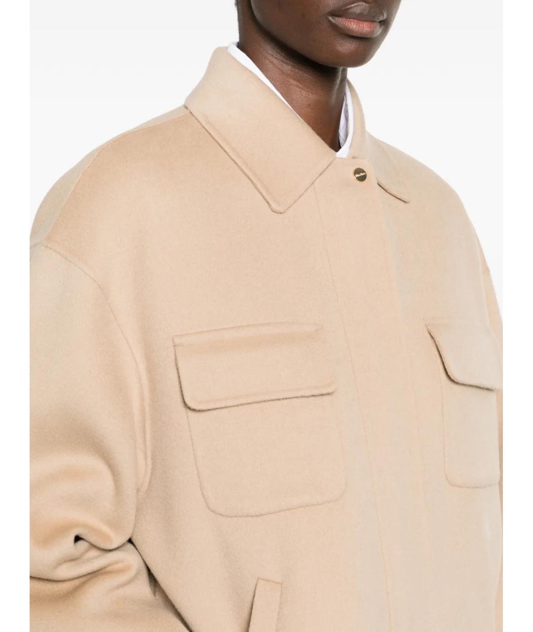 MAX MARA STUDIO Бежевая шерстяная куртка, фото 5