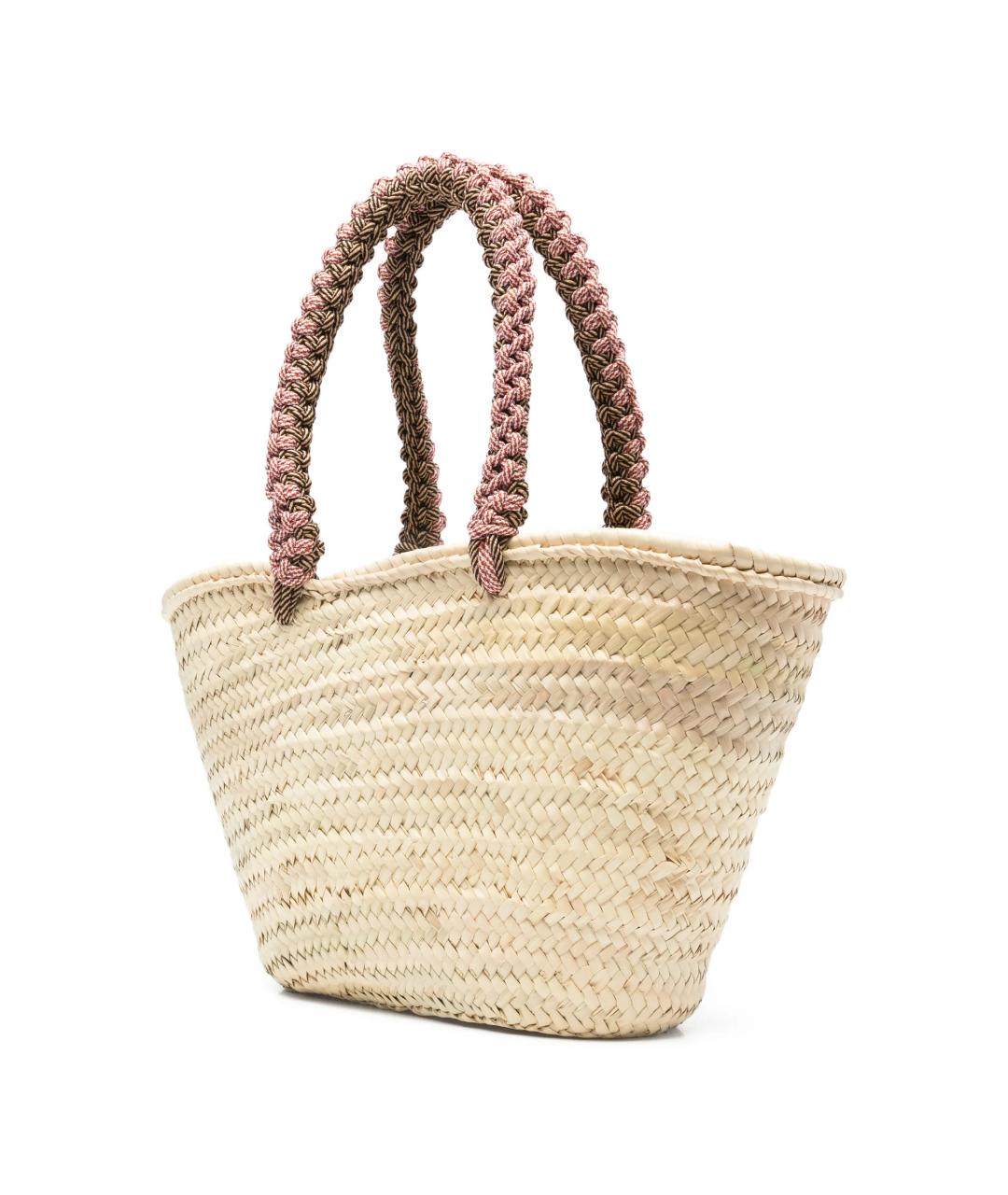 Alemais Бежевая пелетеная сумка тоут, фото 2