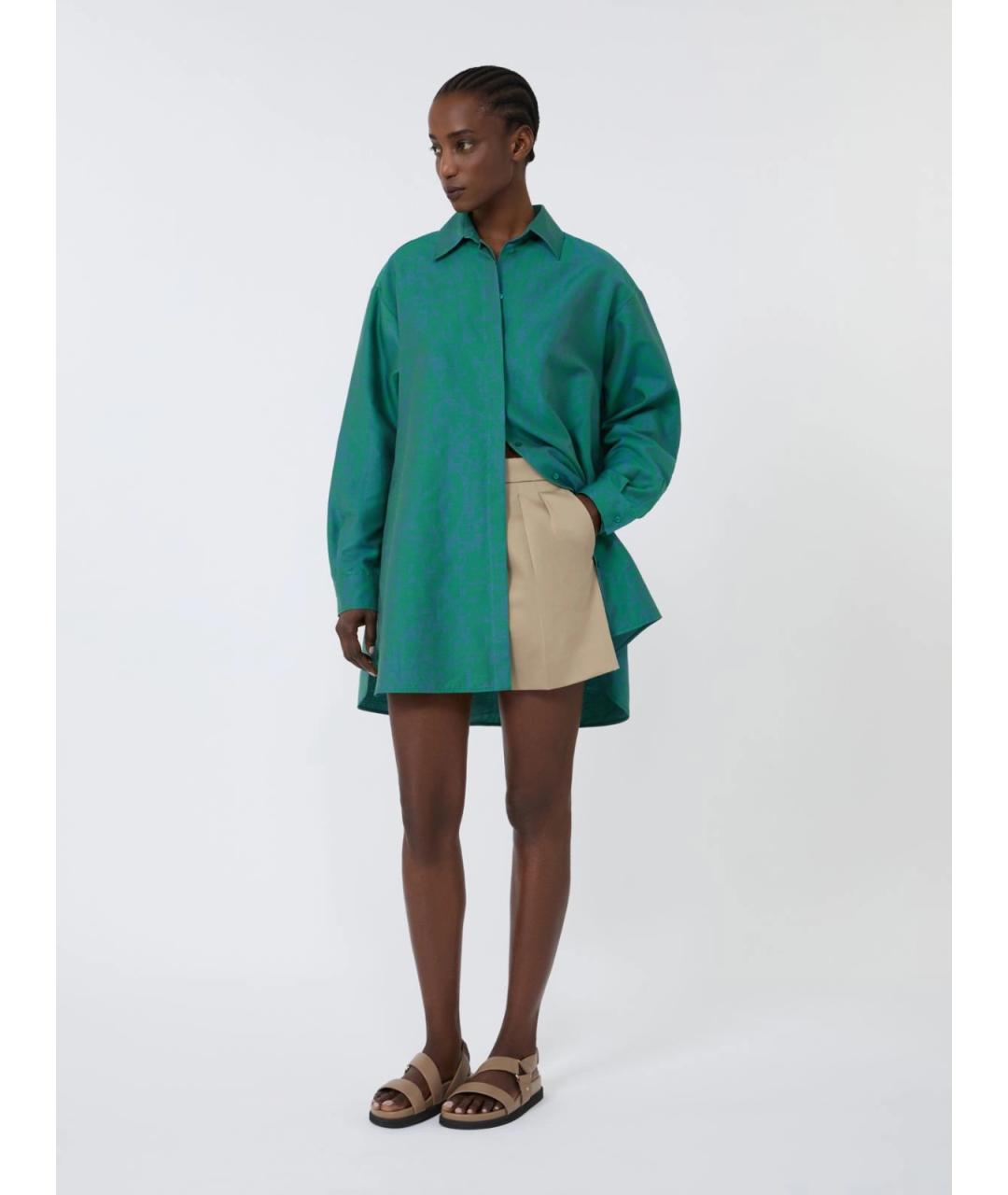 MAX MARA Бежевые хлопковые шорты, фото 2