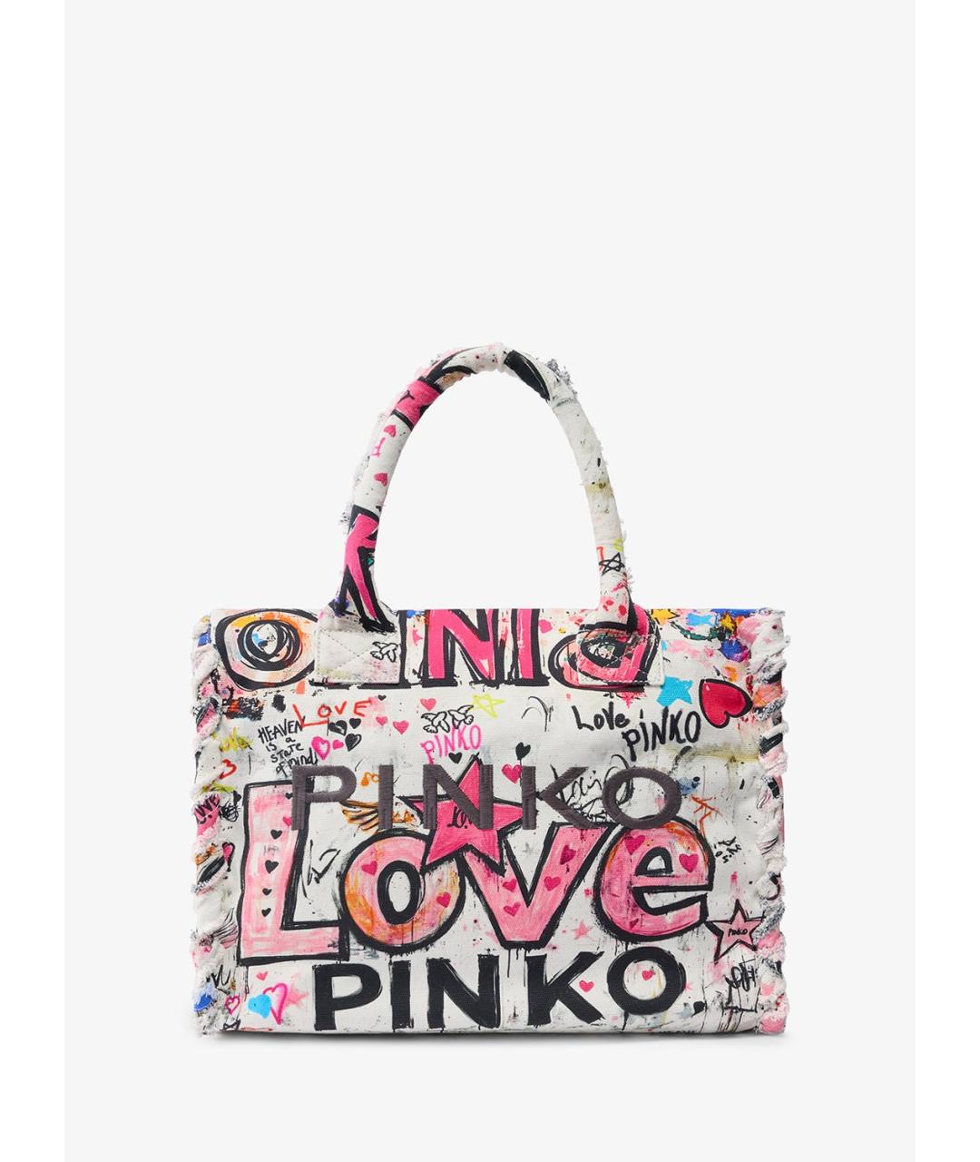 PINKO Мульти хлопковая сумка тоут, фото 4