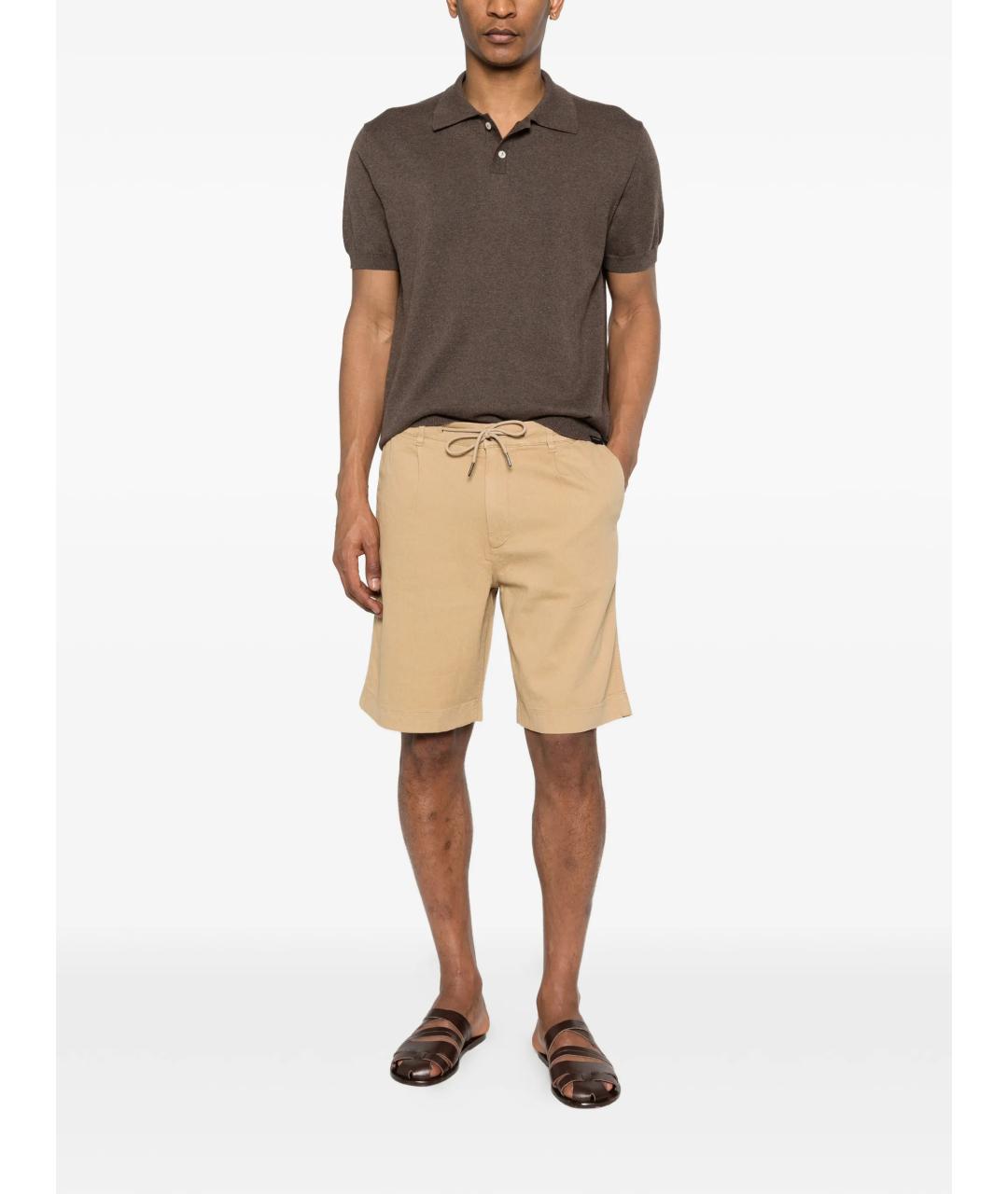 WOOLRICH Коричневая хлопковая футболка, фото 2