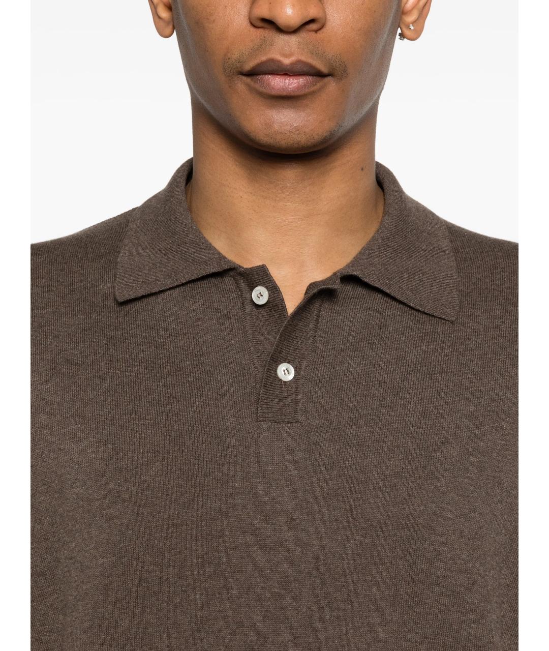 WOOLRICH Коричневая хлопковая футболка, фото 5