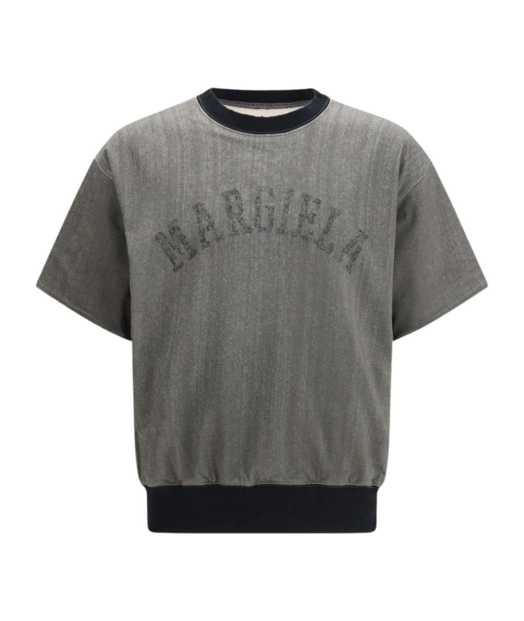 MAISON MARGIELA Серая вискозная футболка, фото 1