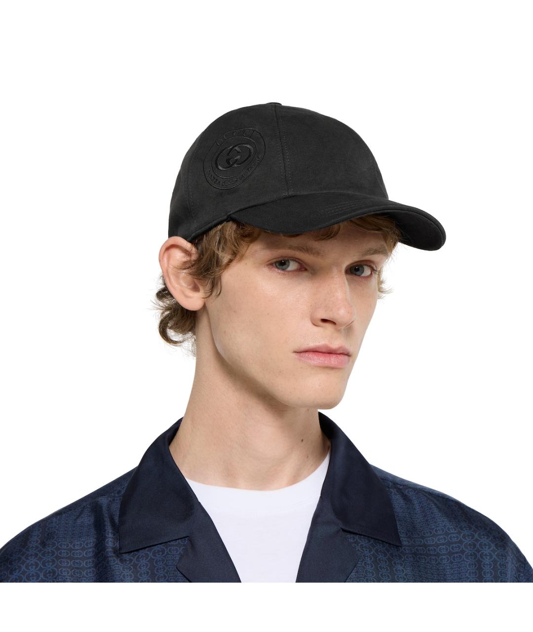 GUCCI Черная хлопковая кепка/бейсболка, фото 3