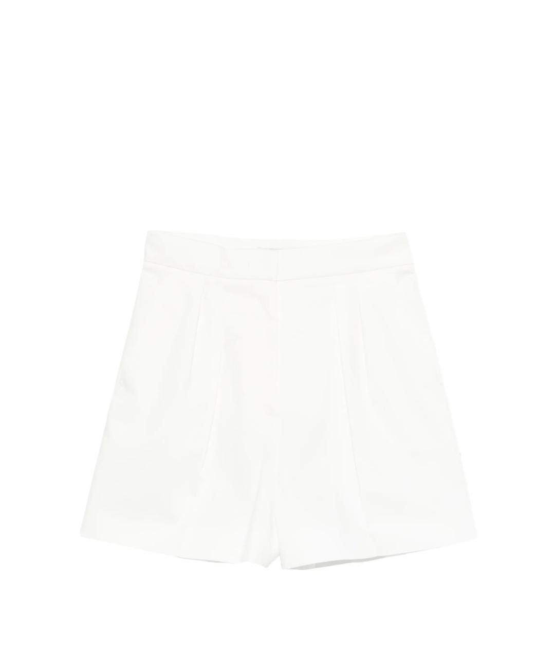MAX MARA Белые хлопковые шорты, фото 1