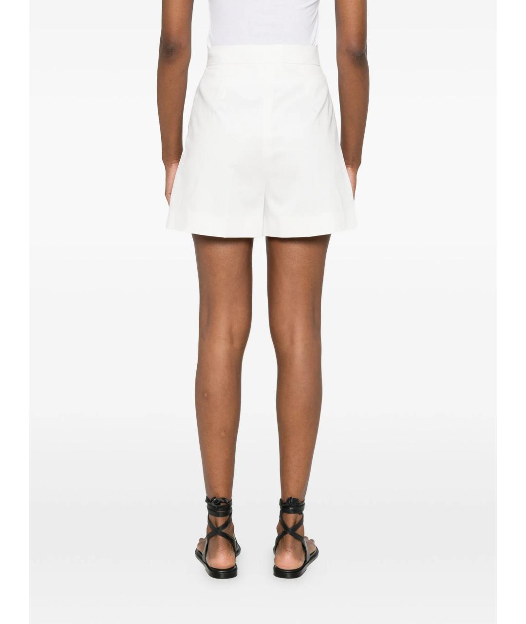 MAX MARA Белые хлопковые шорты, фото 4