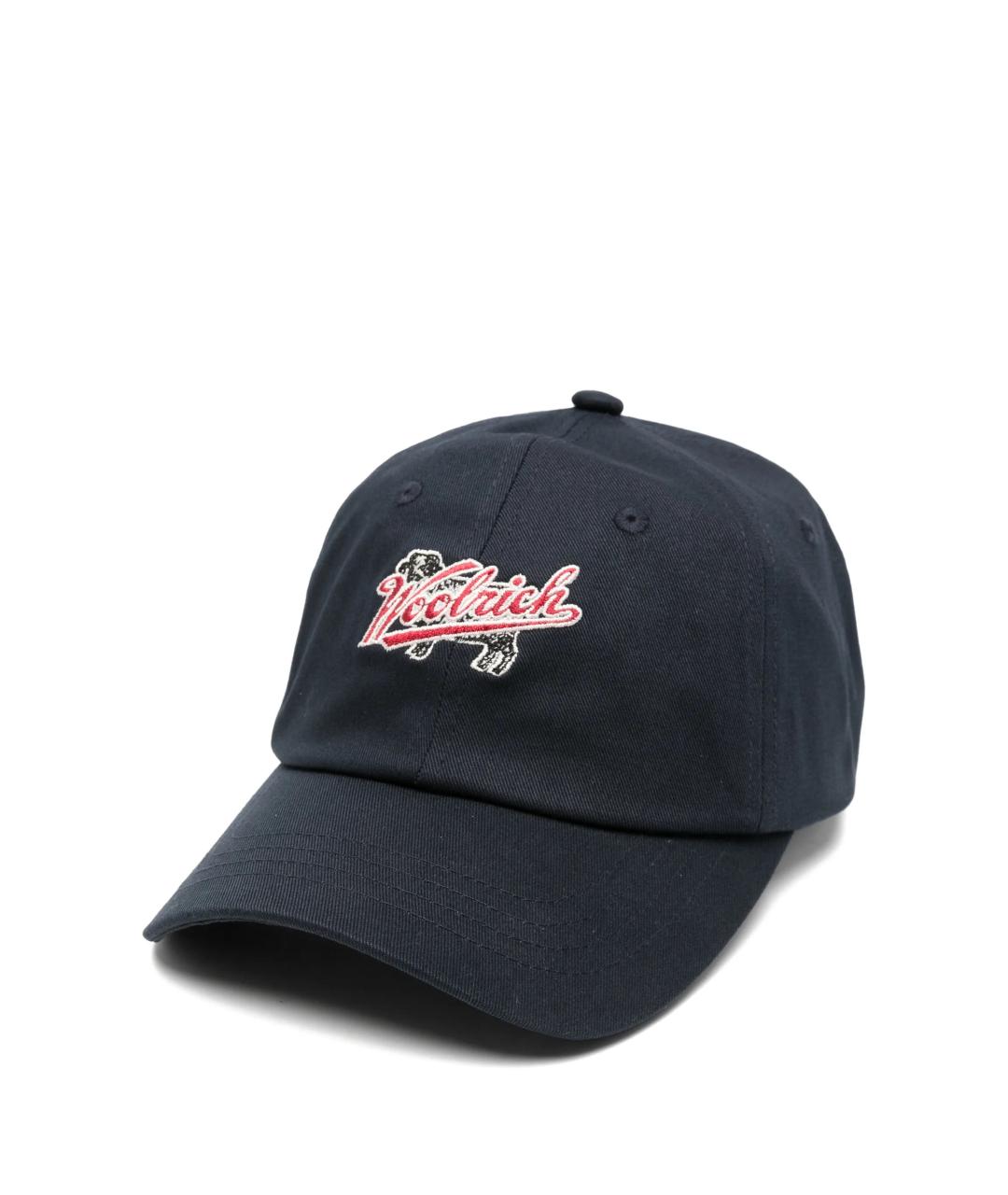 WOOLRICH Темно-синяя хлопковая кепка/бейсболка, фото 1