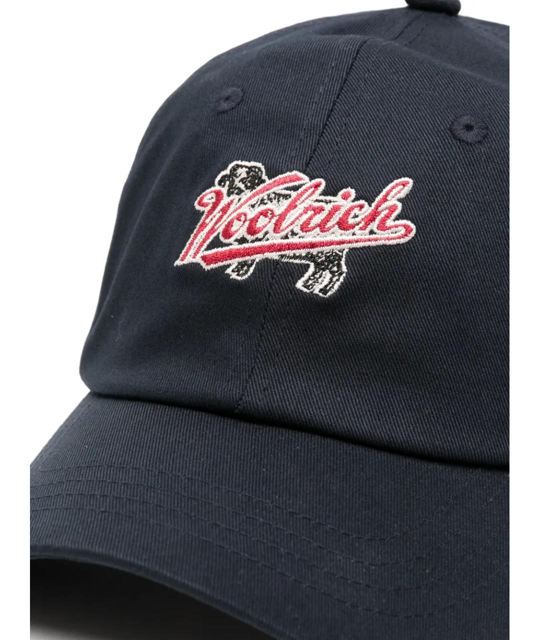 WOOLRICH Темно-синяя хлопковая кепка/бейсболка, фото 3