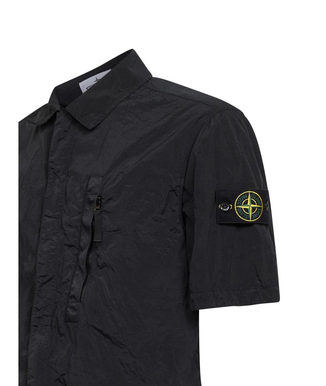 STONE ISLAND Черная кэжуал рубашка, фото 3