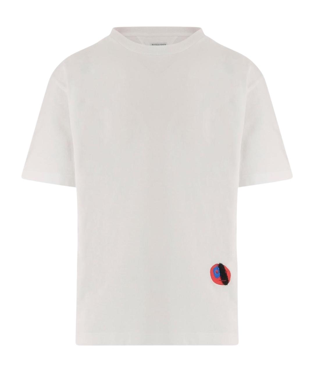 BOTTEGA VENETA Белая хлопковая футболка, фото 1