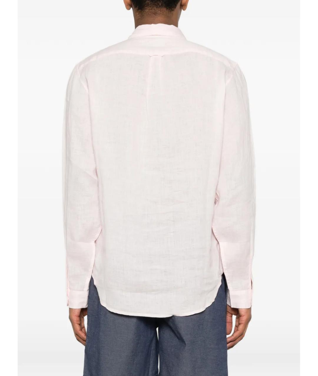 WOOLRICH Розовая льняная кэжуал рубашка, фото 4