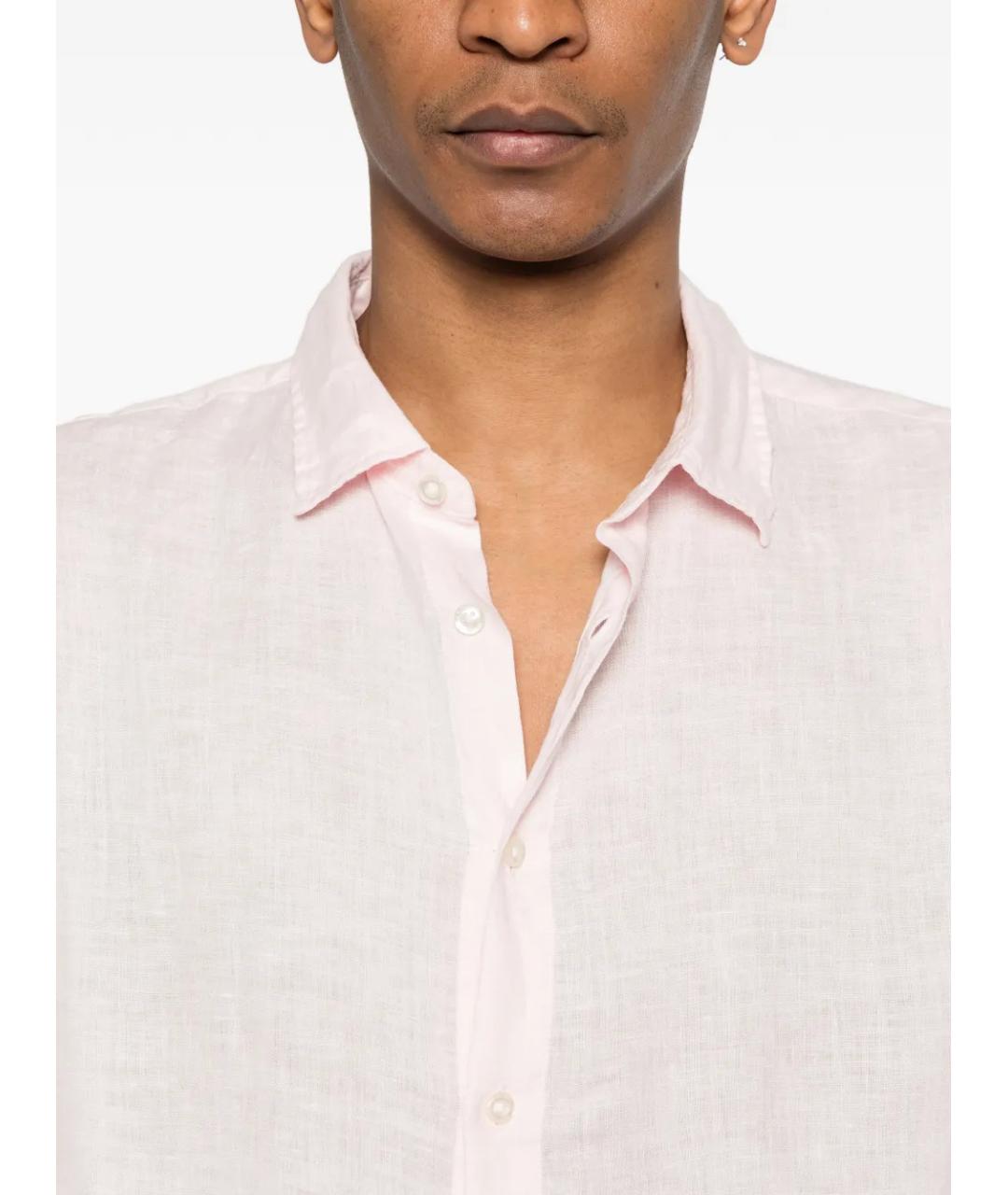 WOOLRICH Розовая льняная кэжуал рубашка, фото 5