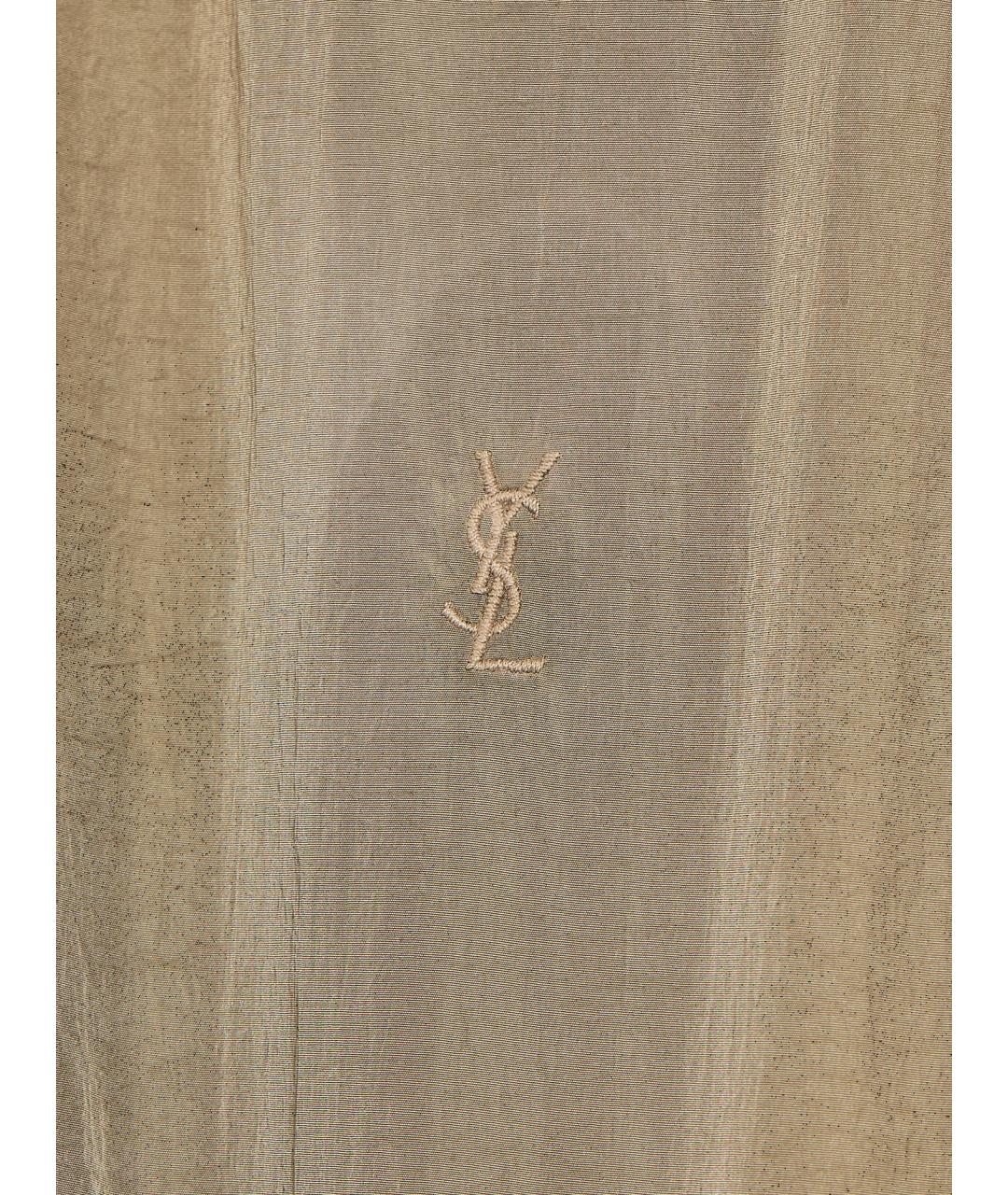 SAINT LAURENT Бежевая полиэстеровая куртка, фото 3