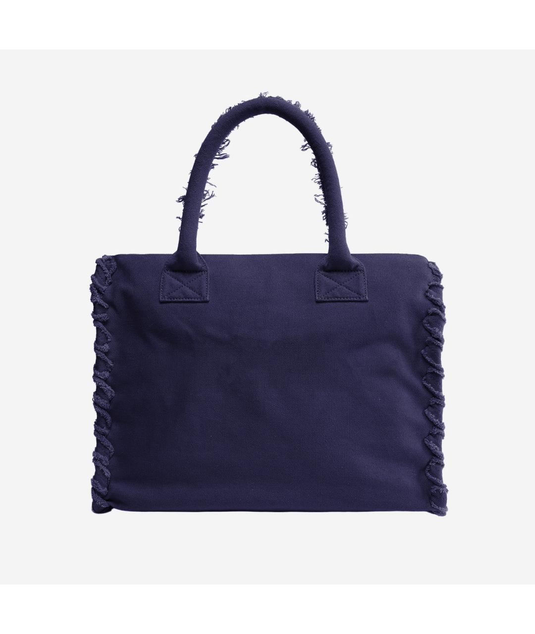 PINKO Фиолетовая хлопковая сумка тоут, фото 3