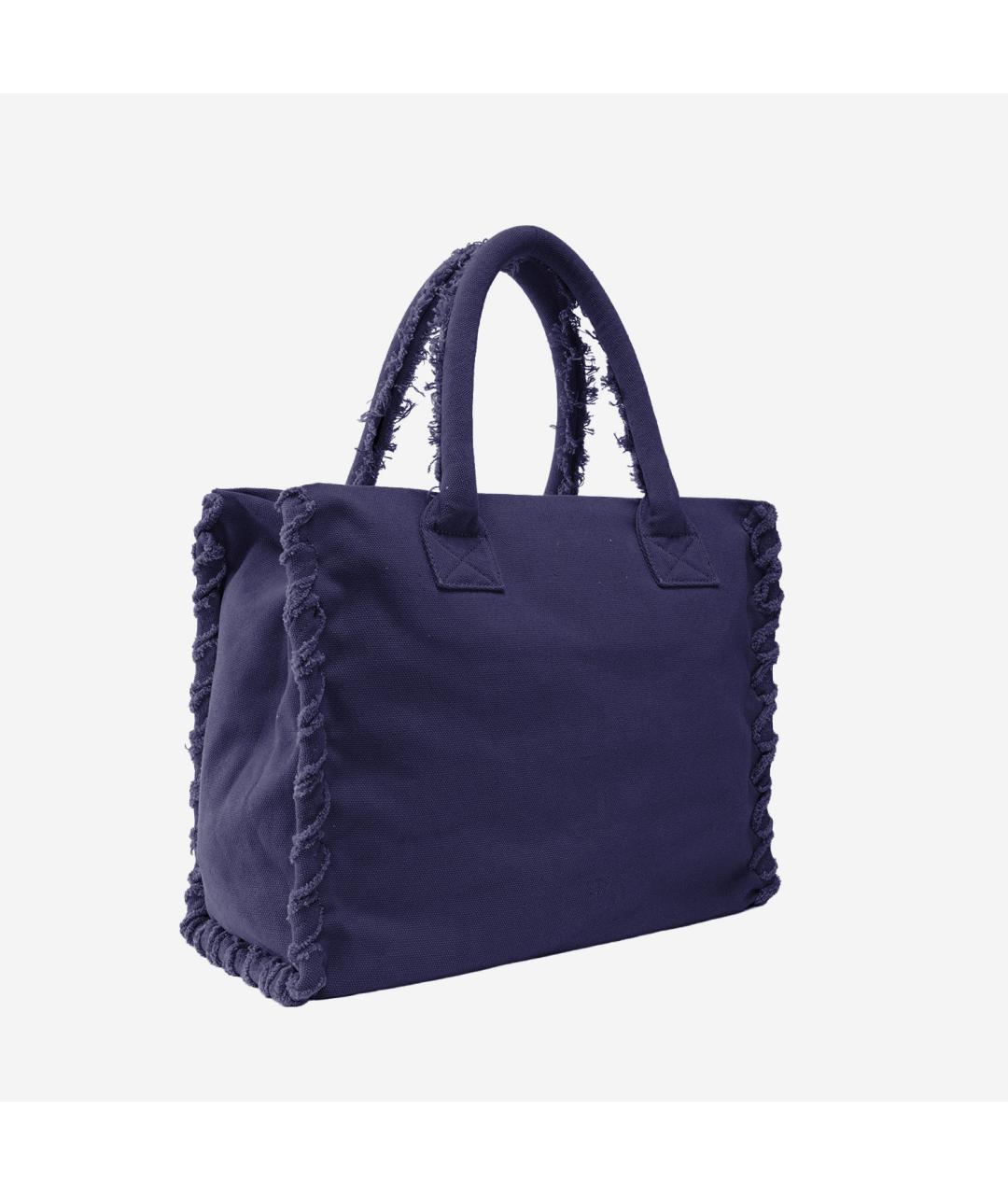 PINKO Фиолетовая хлопковая сумка тоут, фото 2