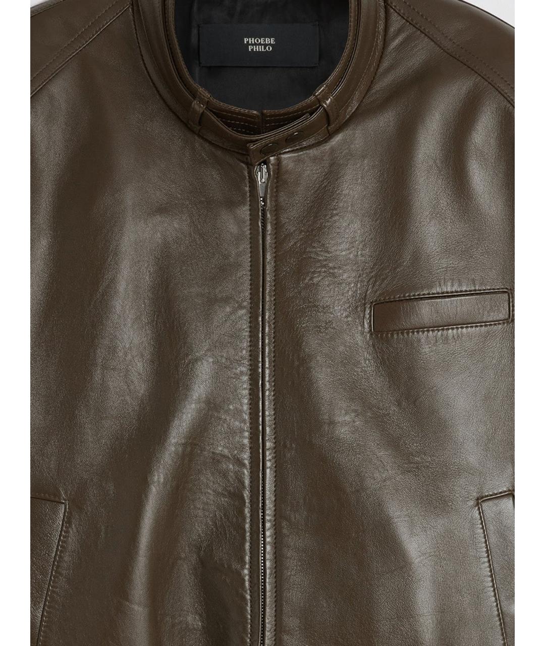PHOEBE PHILO Зеленый кожаный жилет, фото 3
