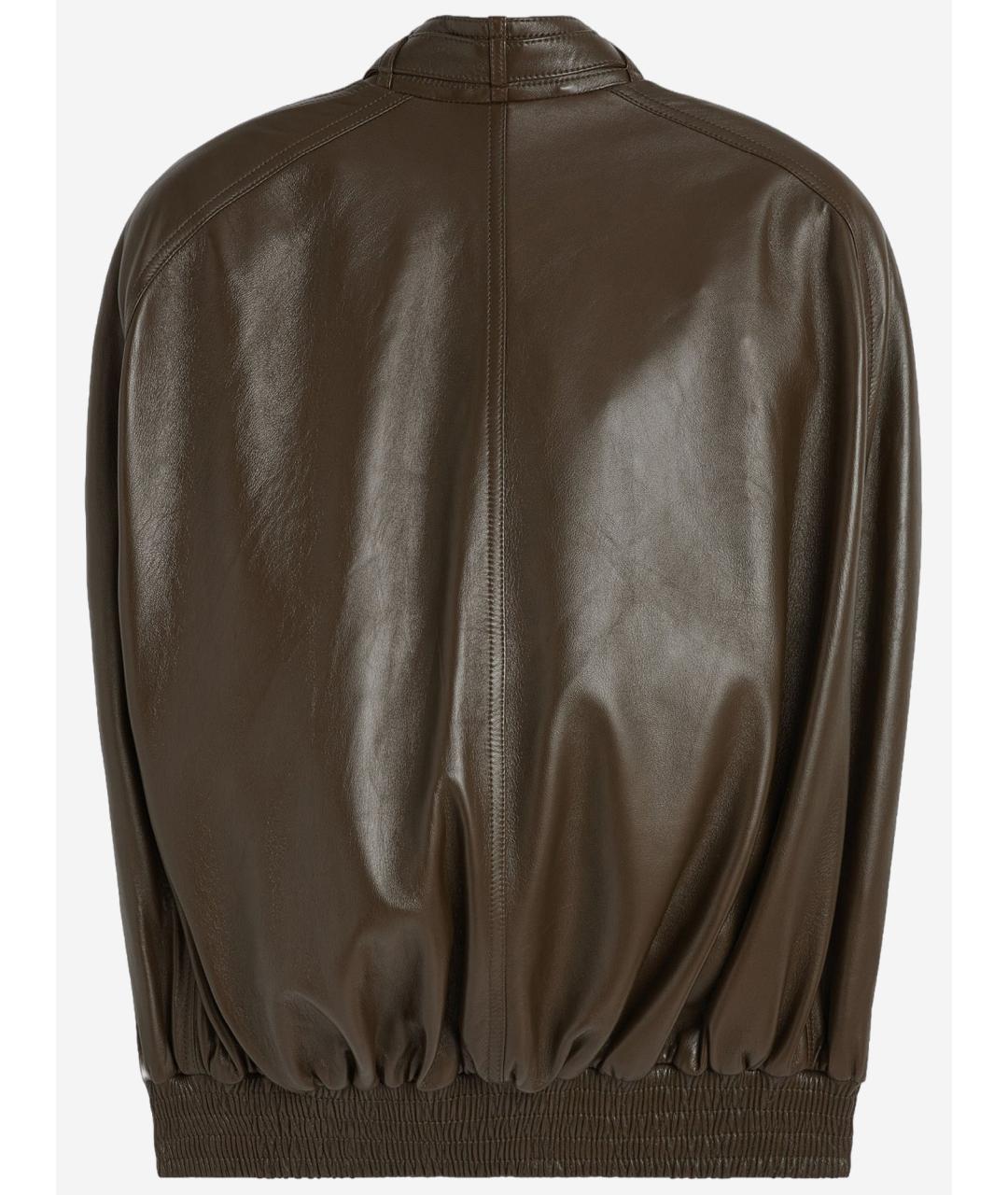 PHOEBE PHILO Зеленый кожаный жилет, фото 2