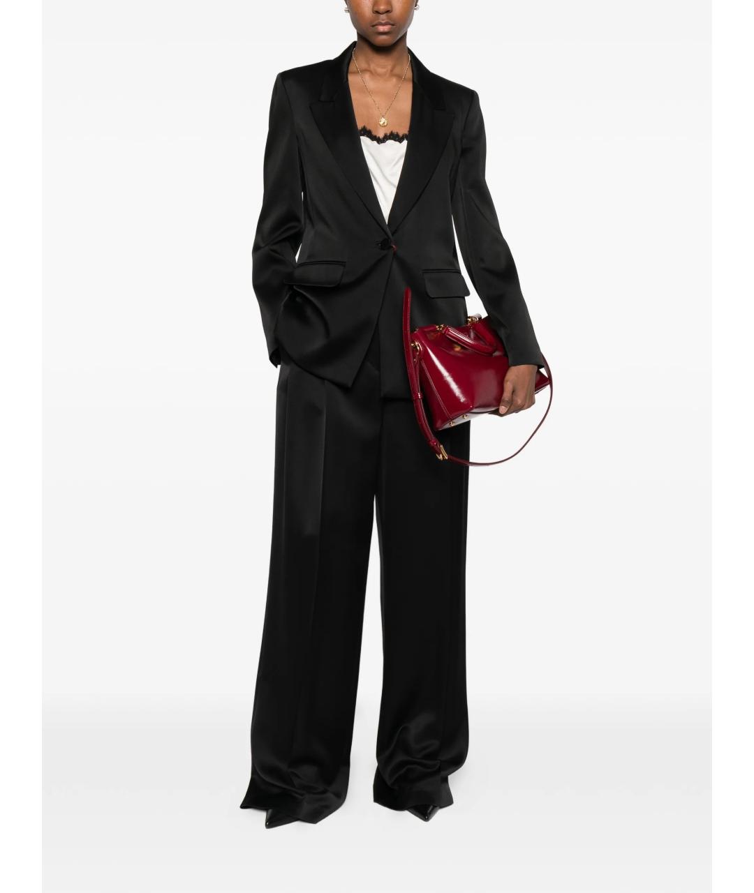 MAX MARA STUDIO Черный ацетатный жакет/пиджак, фото 2