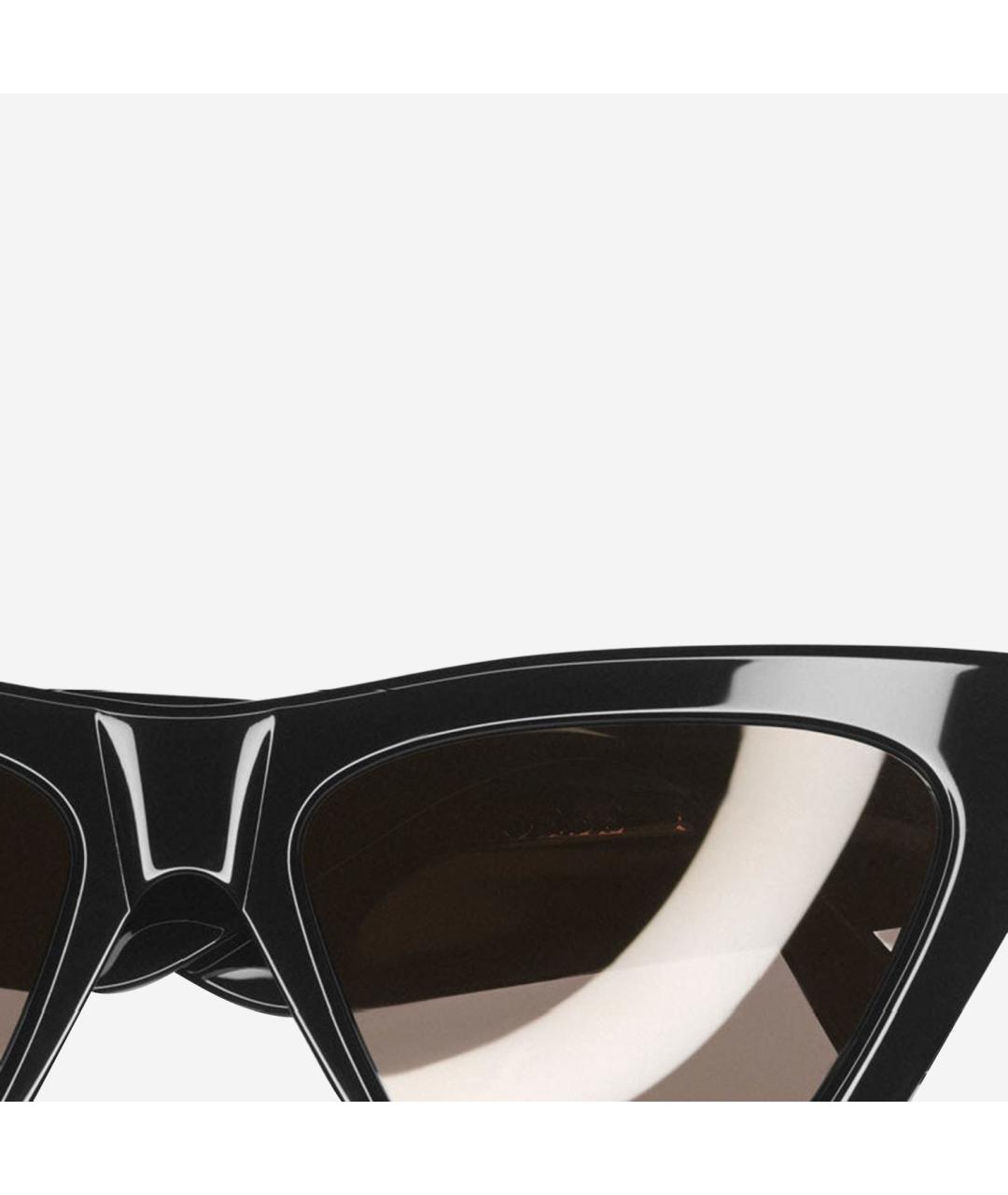 PHOEBE PHILO Черные пластиковые солнцезащитные очки, фото 3