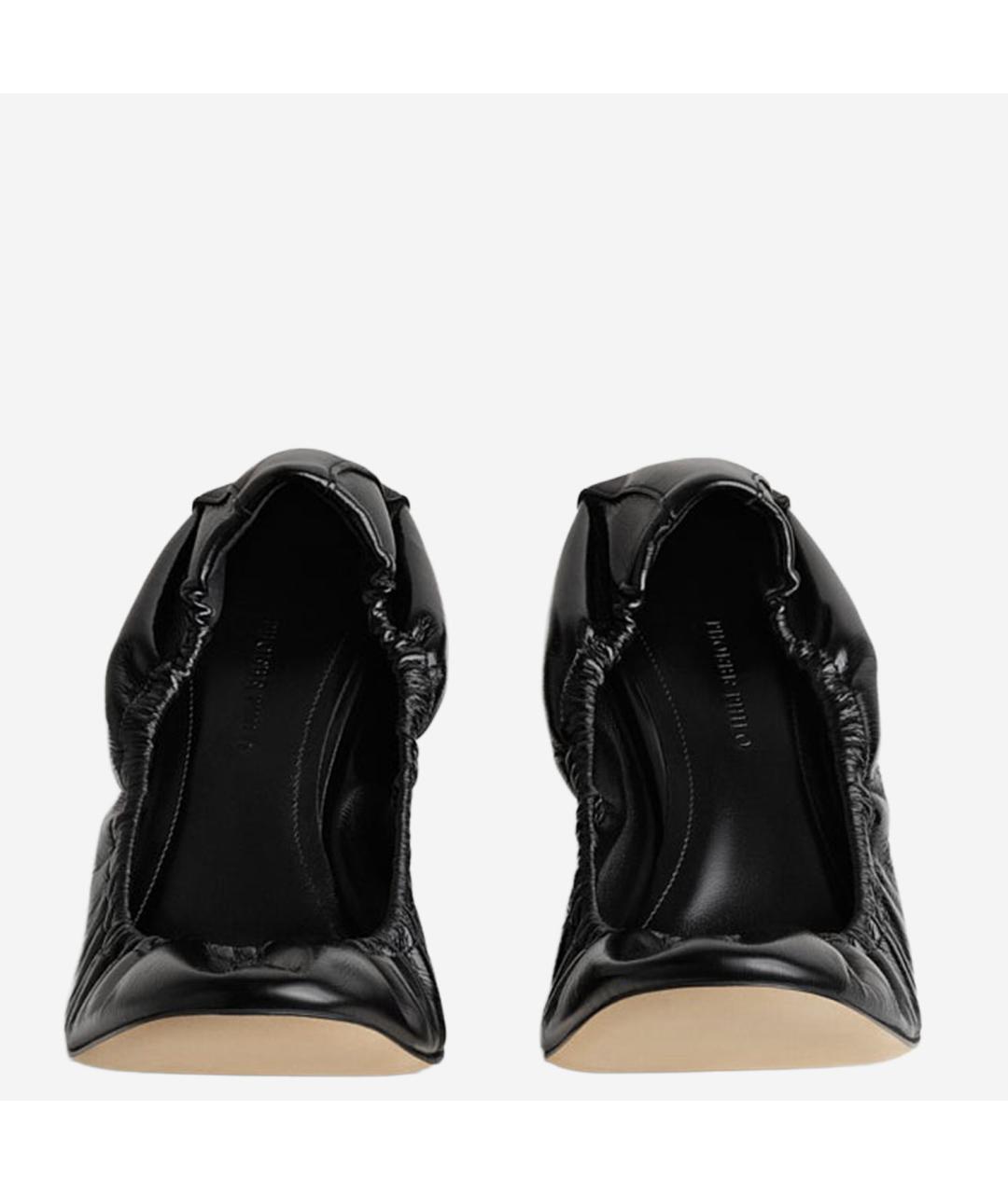 PHOEBE PHILO Черные кожаные туфли, фото 3