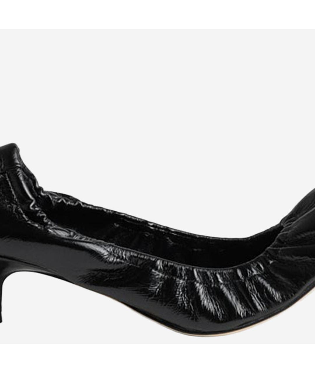 PHOEBE PHILO Черные кожаные туфли, фото 5