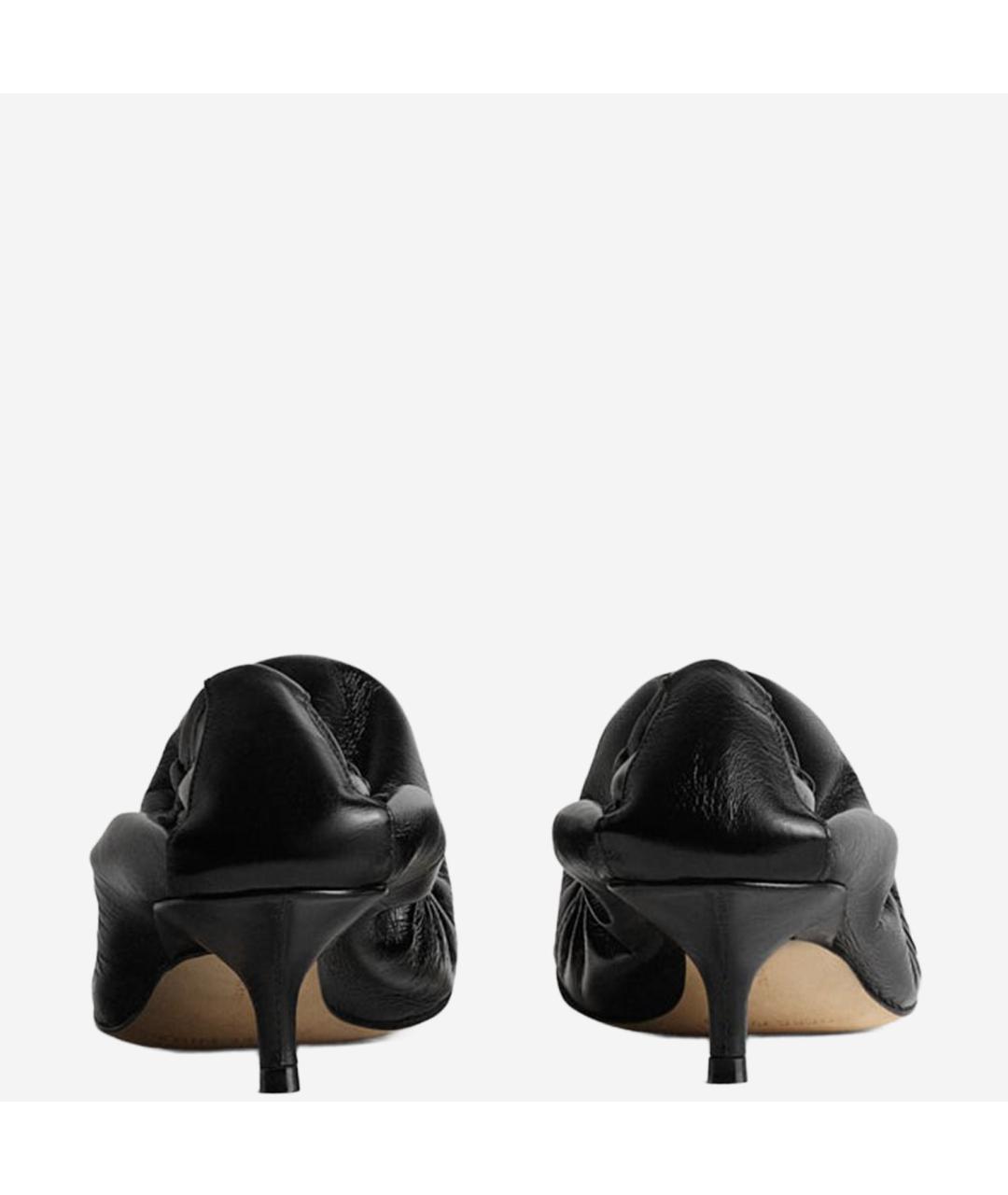 PHOEBE PHILO Черные кожаные туфли, фото 4