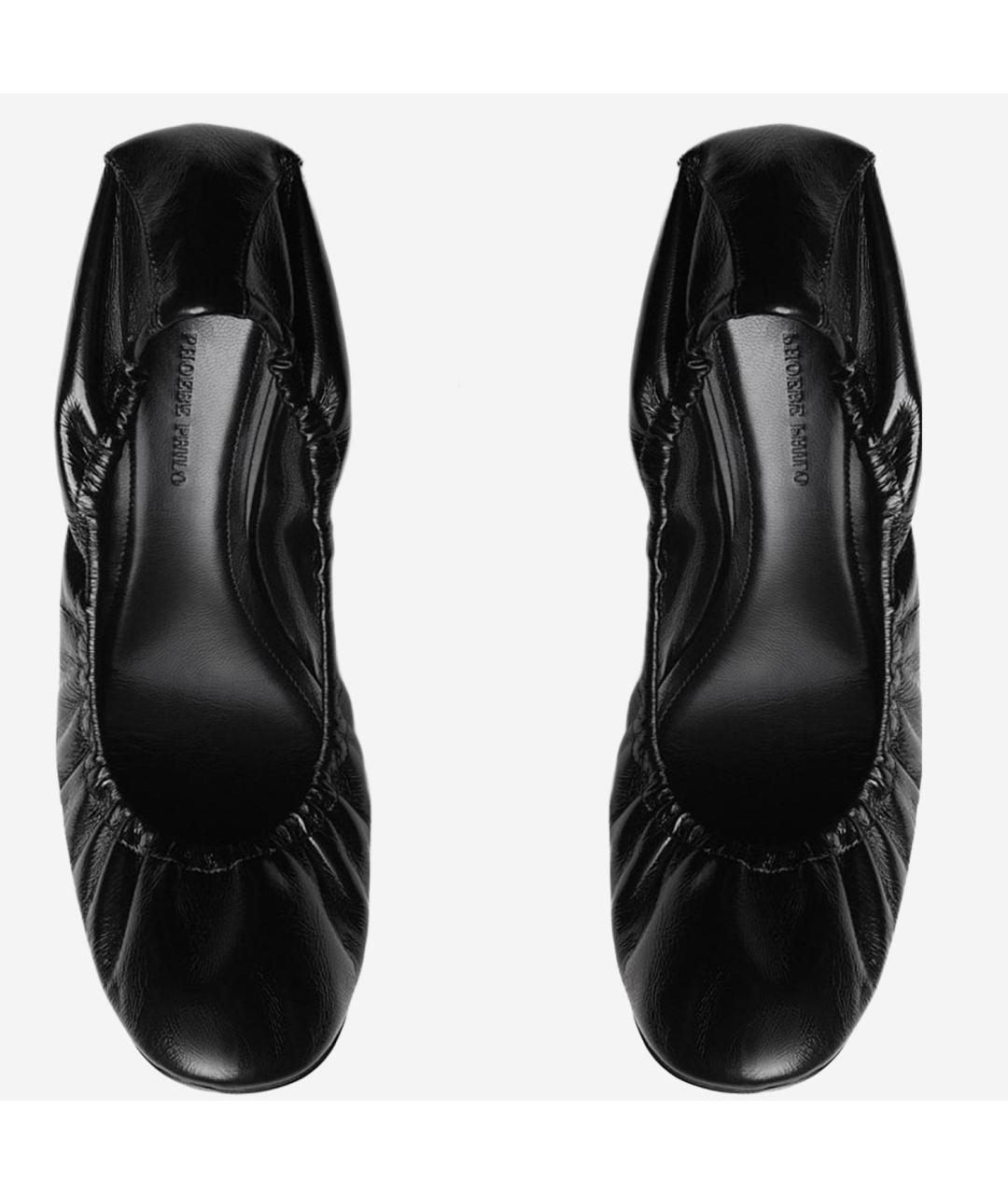 PHOEBE PHILO Черные кожаные туфли, фото 2