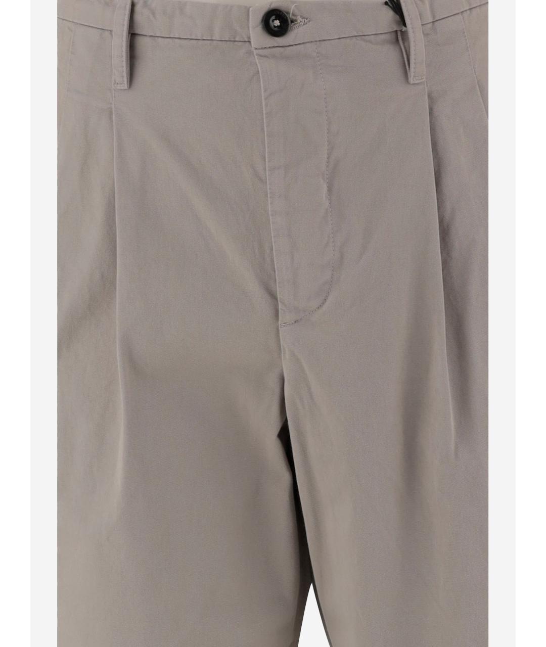 CP COMPANY Серые хлопковые повседневные брюки, фото 3