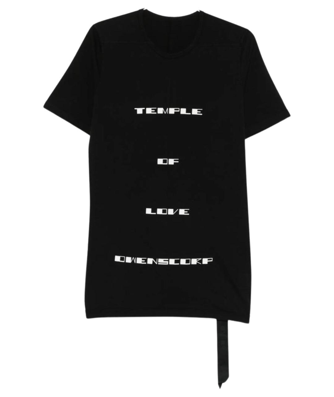 RICK OWENS DRKSHDW Черная хлопковая футболка, фото 1