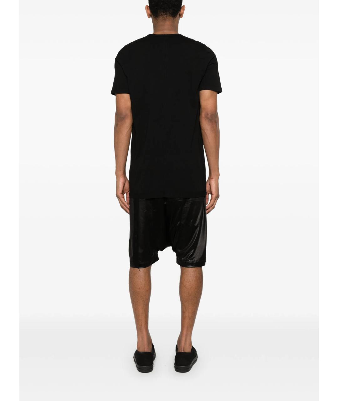 RICK OWENS DRKSHDW Черная хлопковая футболка, фото 4