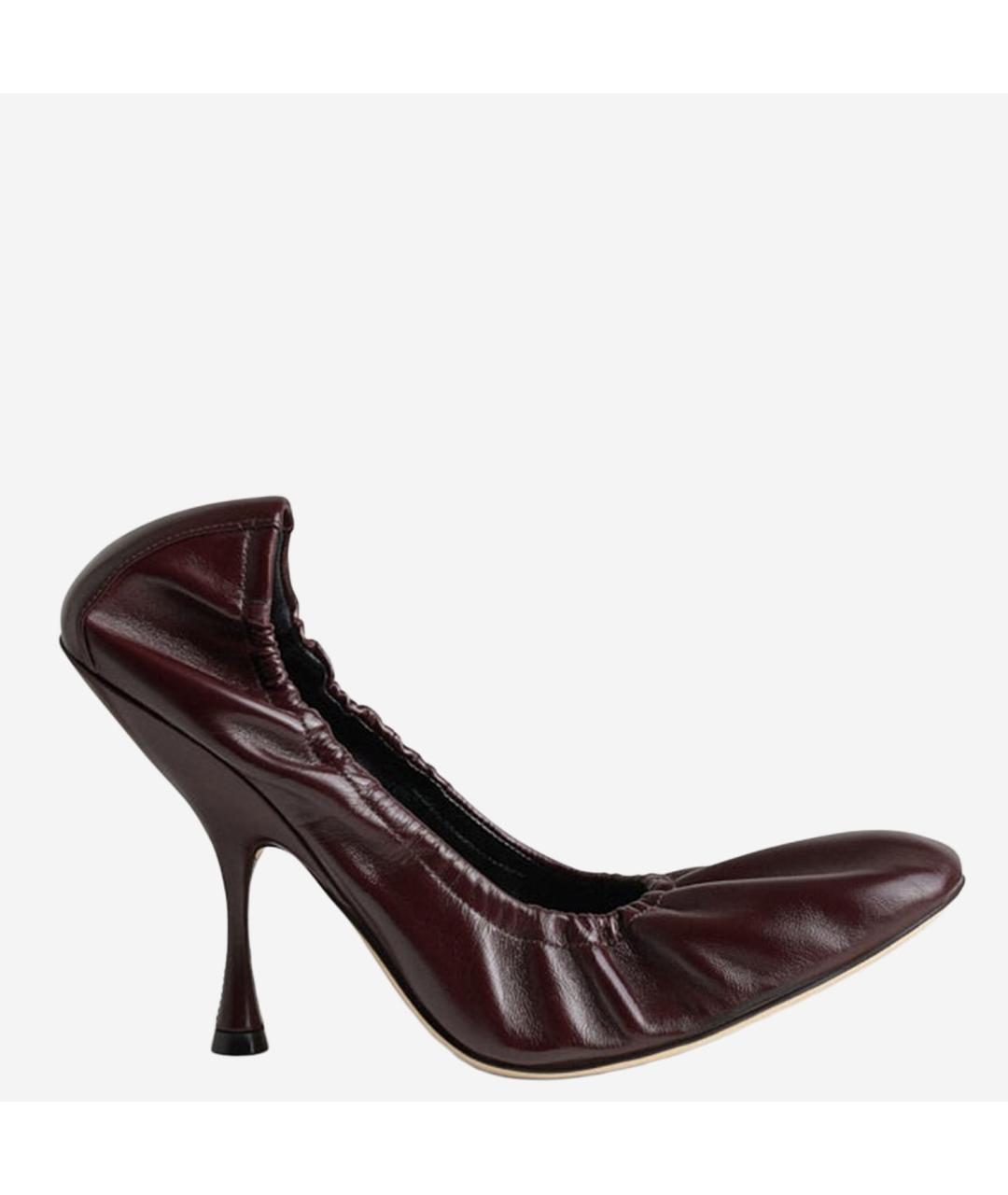 PHOEBE PHILO Бордовые туфли, фото 6