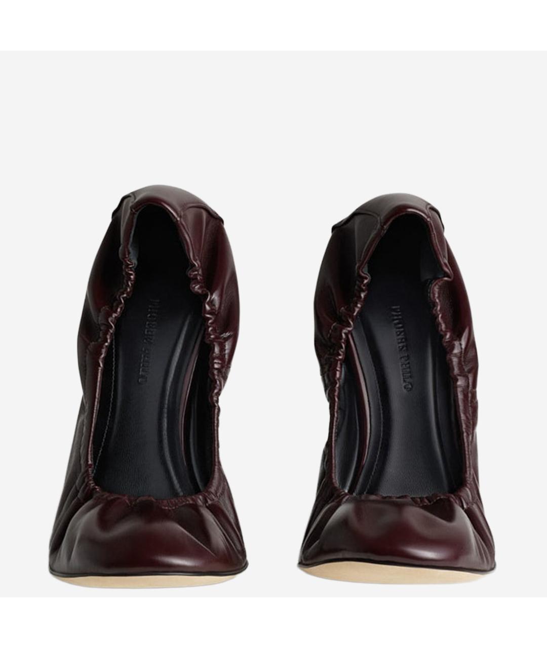 PHOEBE PHILO Бордовые туфли, фото 3