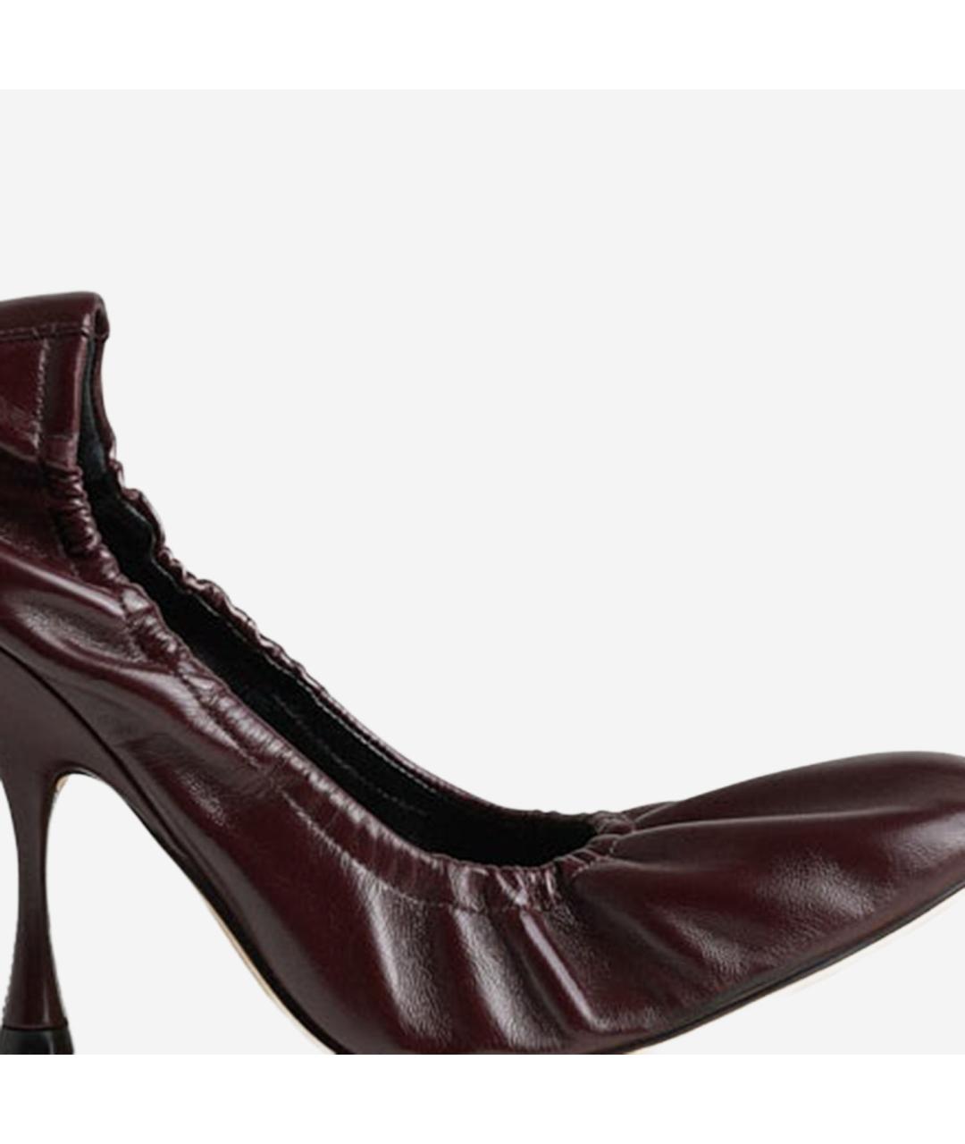 PHOEBE PHILO Бордовые туфли, фото 5