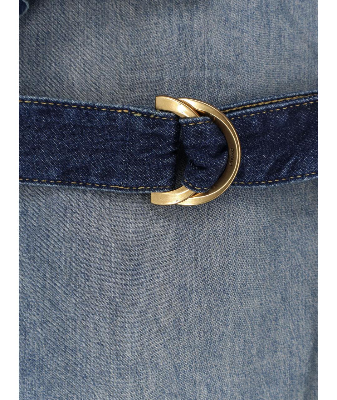 PINKO Синее повседневное платье, фото 3