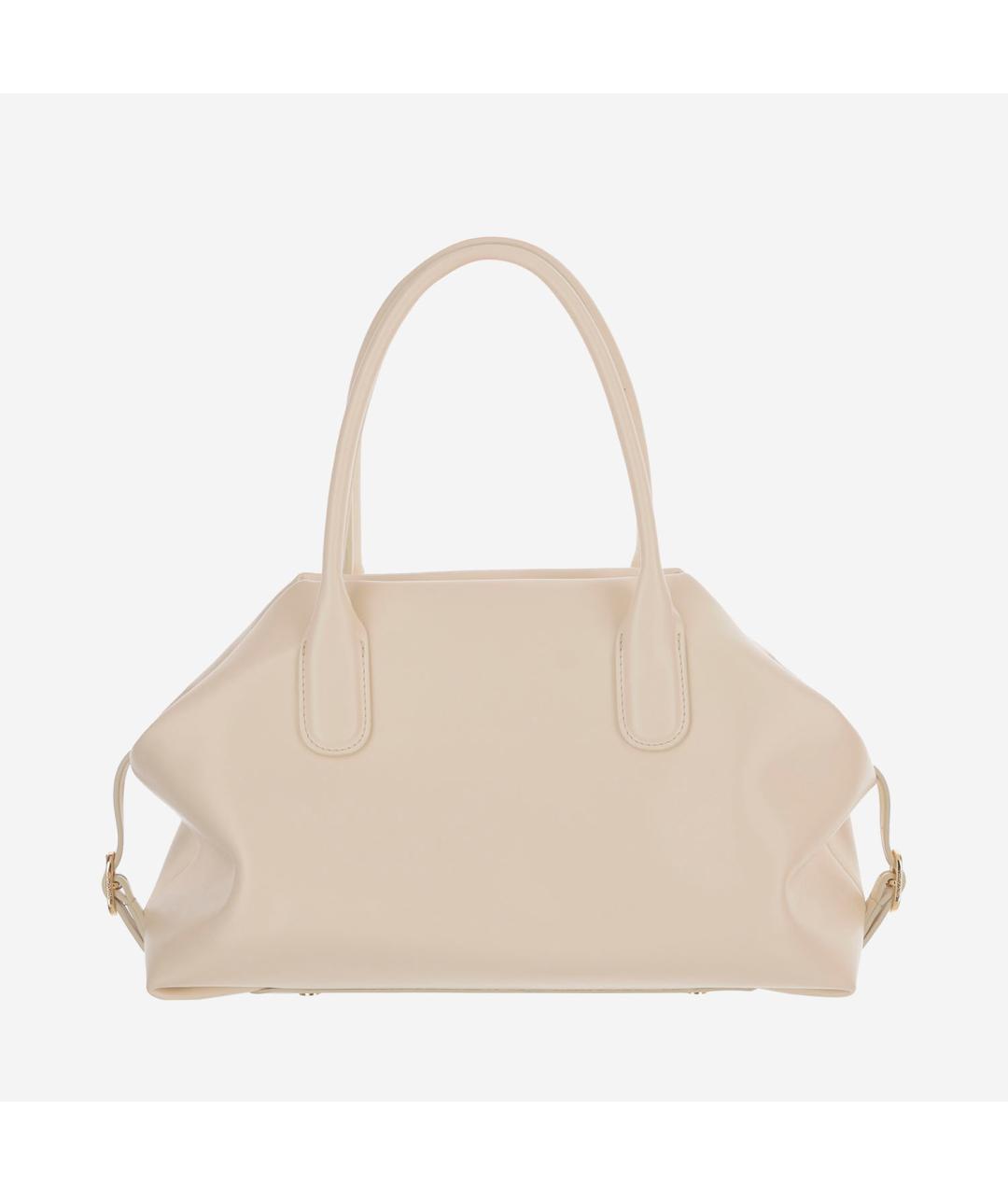 THEMOIRE Бежевая кожаная сумка тоут, фото 3