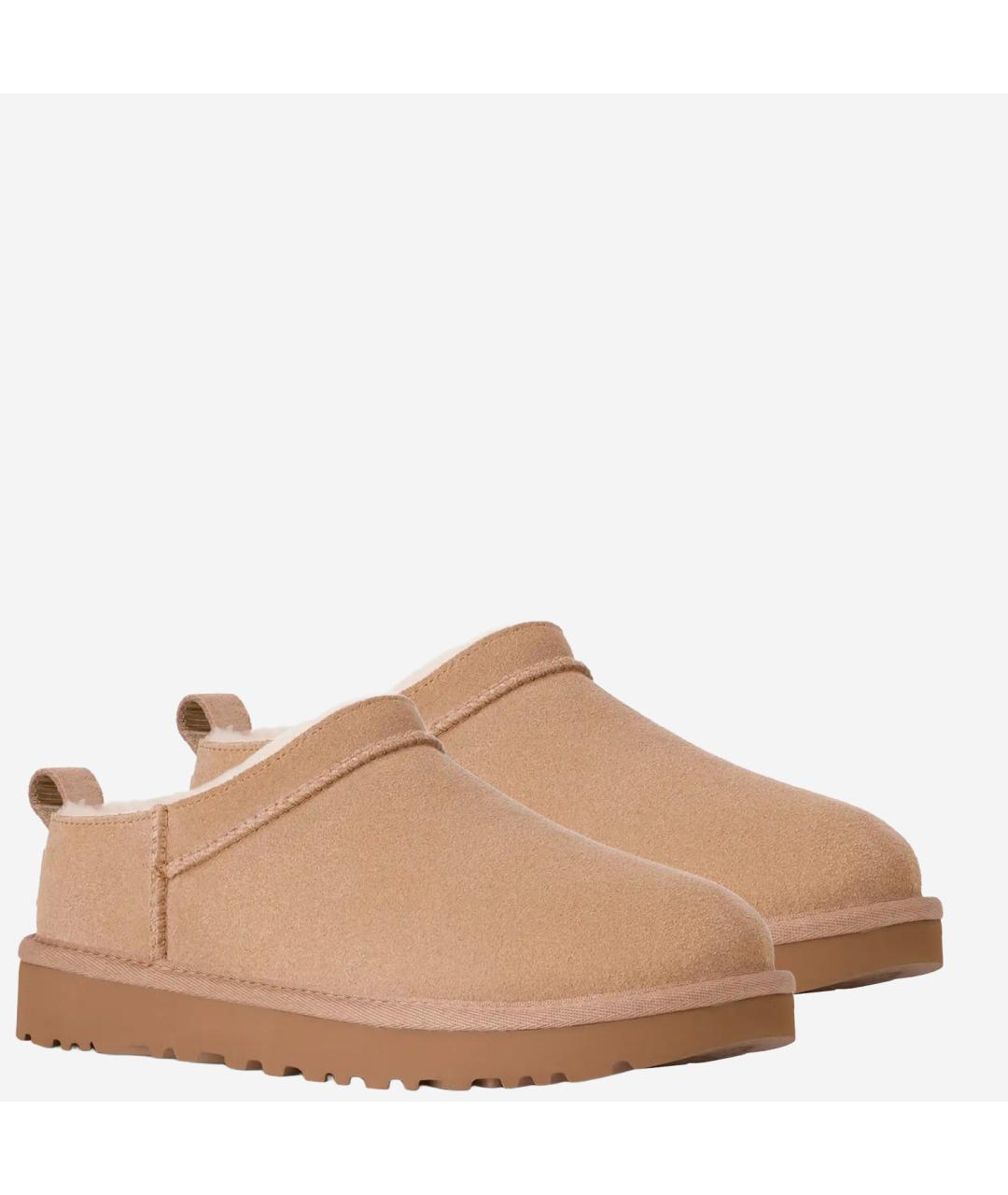 UGG AUSTRALIA Бежевые нубуковые ботинки, фото 3