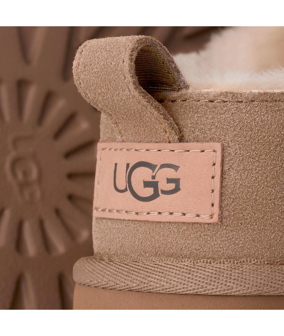 UGG AUSTRALIA Бежевые нубуковые ботинки, фото 5