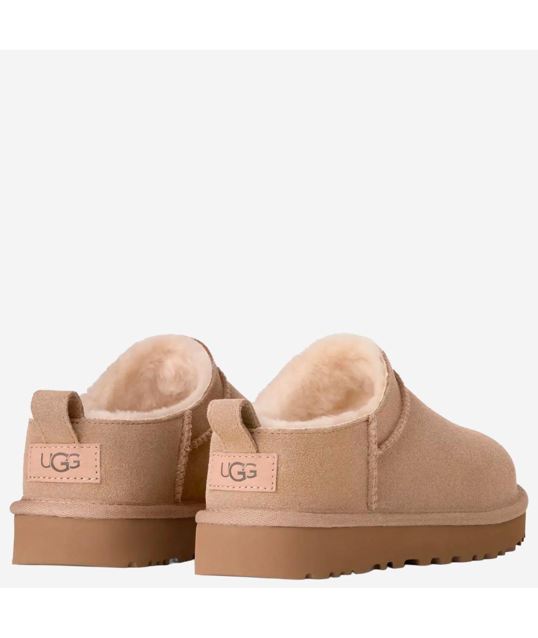 UGG AUSTRALIA Бежевые нубуковые ботинки, фото 4
