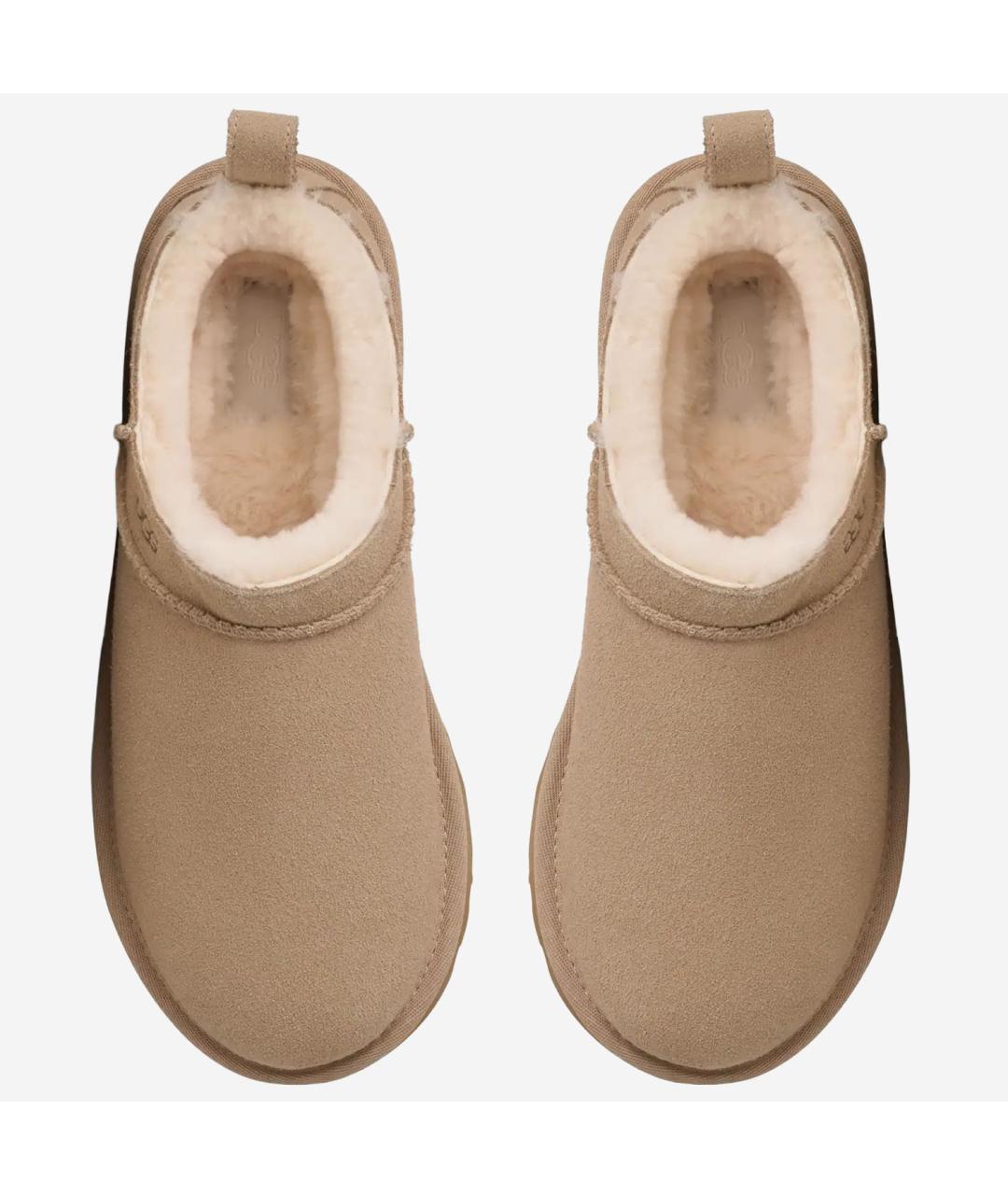 UGG AUSTRALIA Бежевые нубуковые ботинки, фото 2