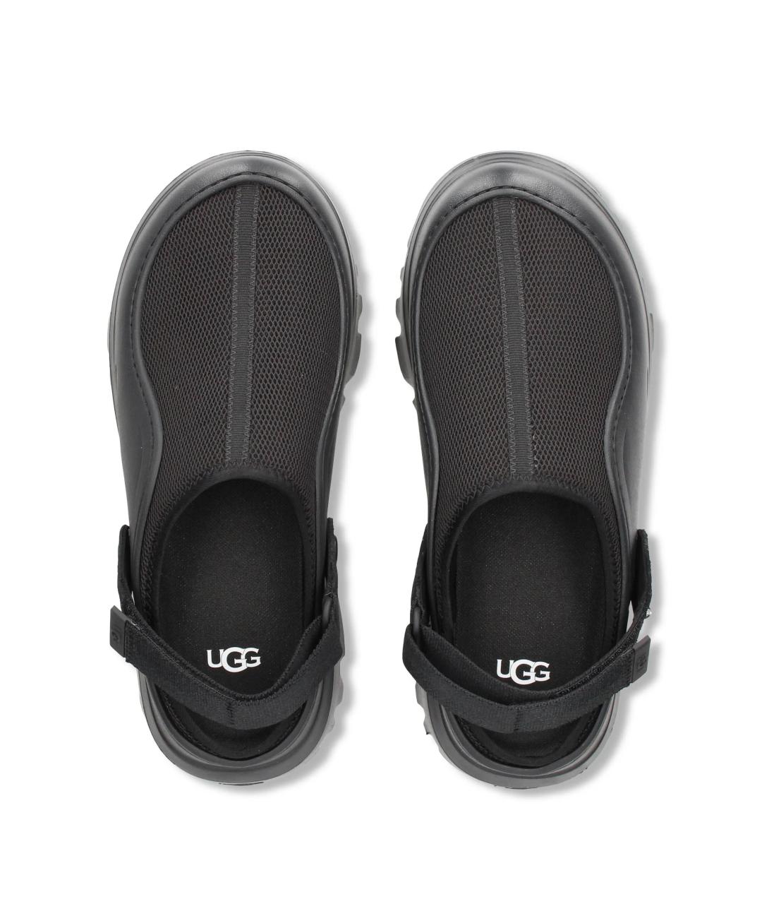 UGG AUSTRALIA Черные текстильные сандалии, фото 4