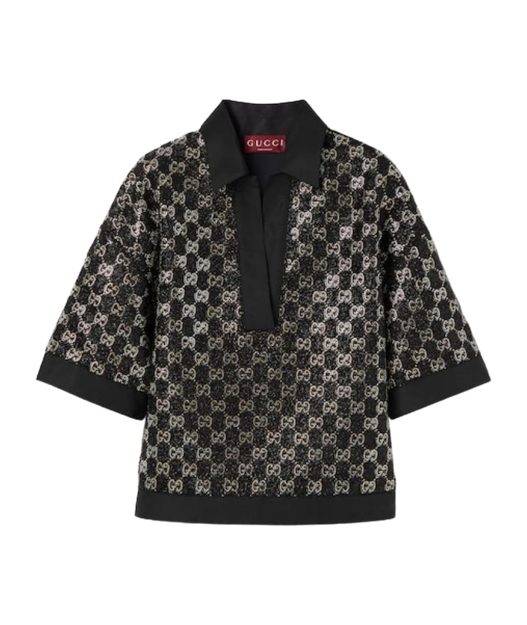 GUCCI Черный шерстяной джемпер / свитер, фото 1