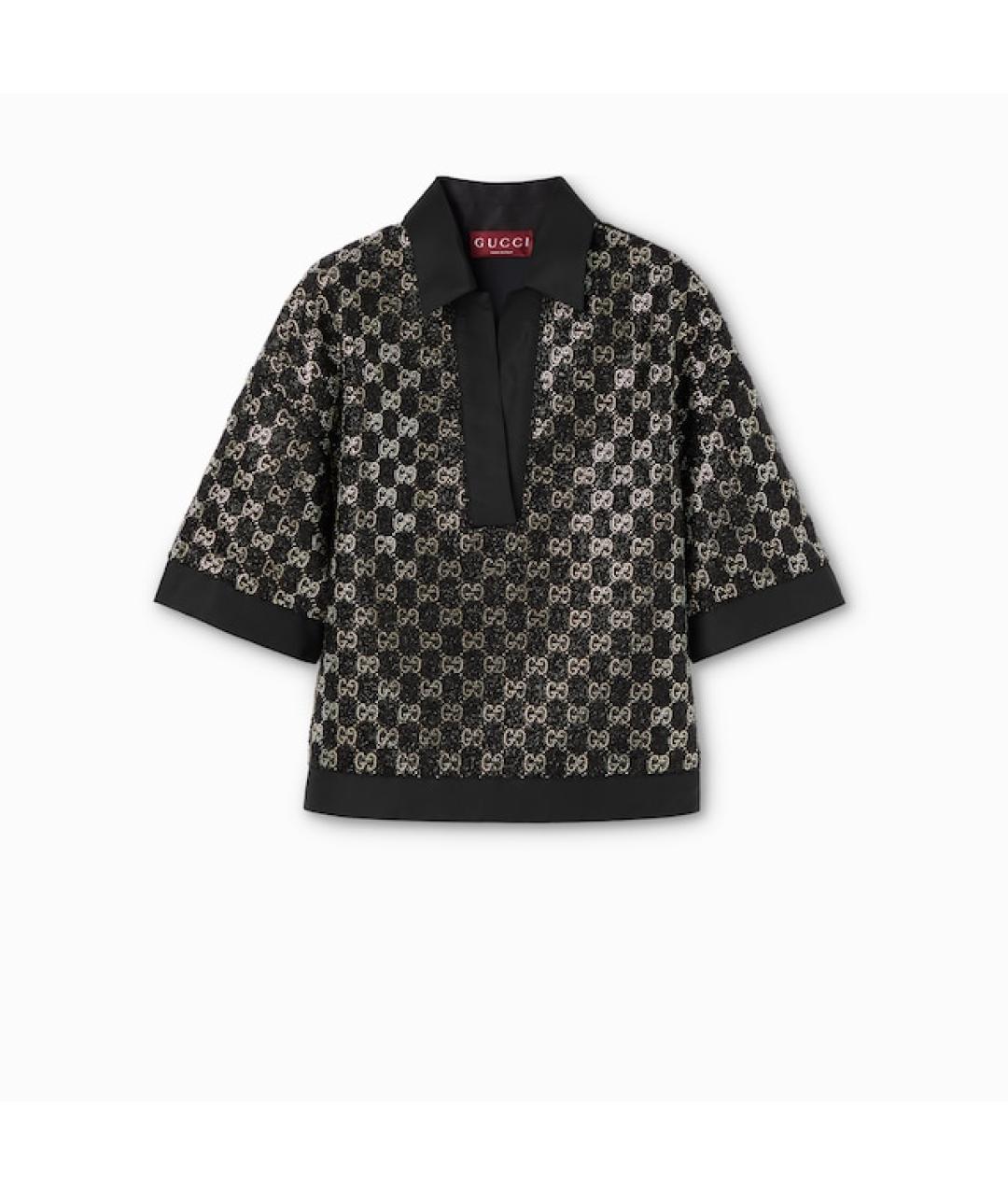 GUCCI Черный шерстяной джемпер / свитер, фото 4