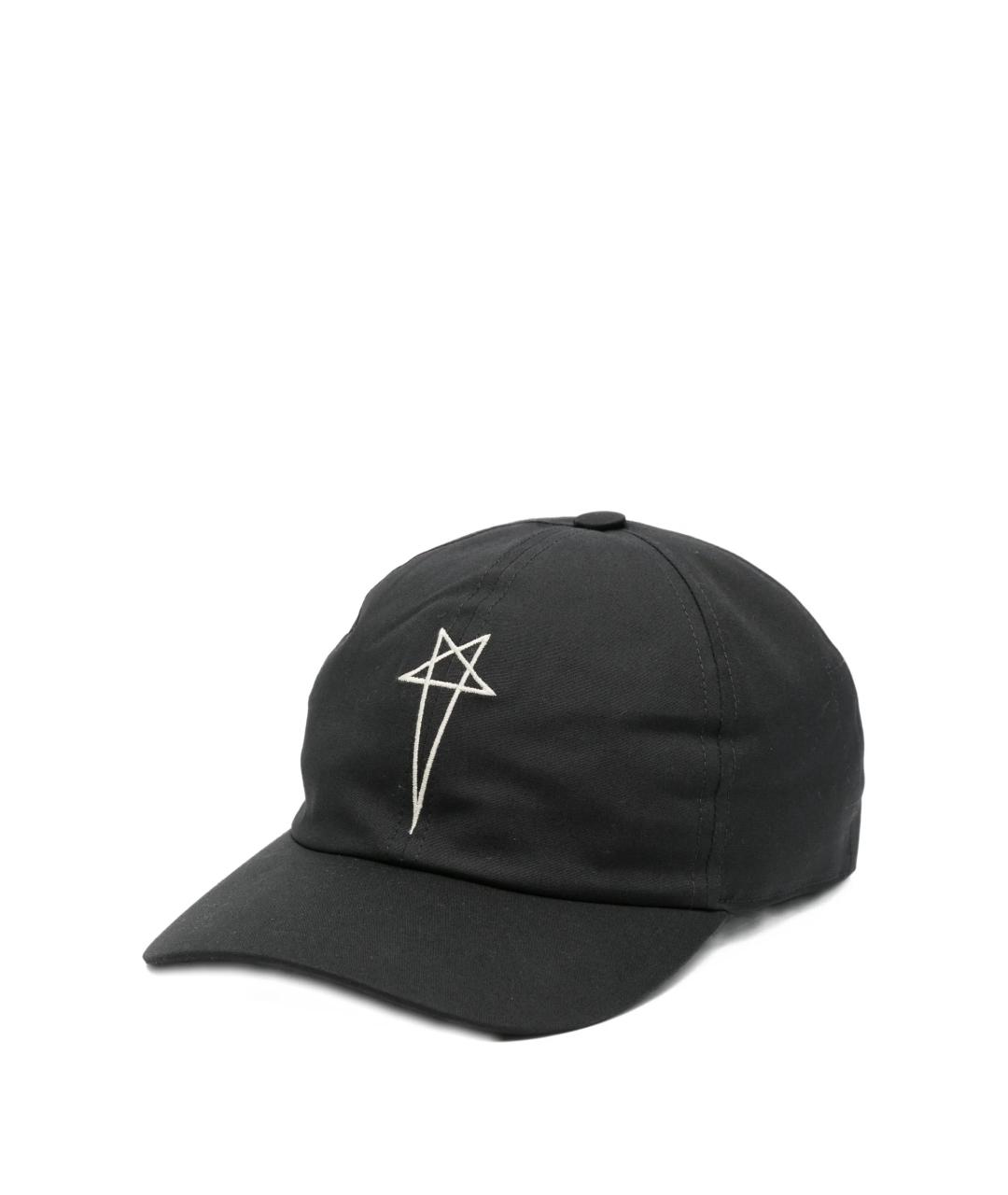 RICK OWENS DRKSHDW Черная хлопковая кепка/бейсболка, фото 1