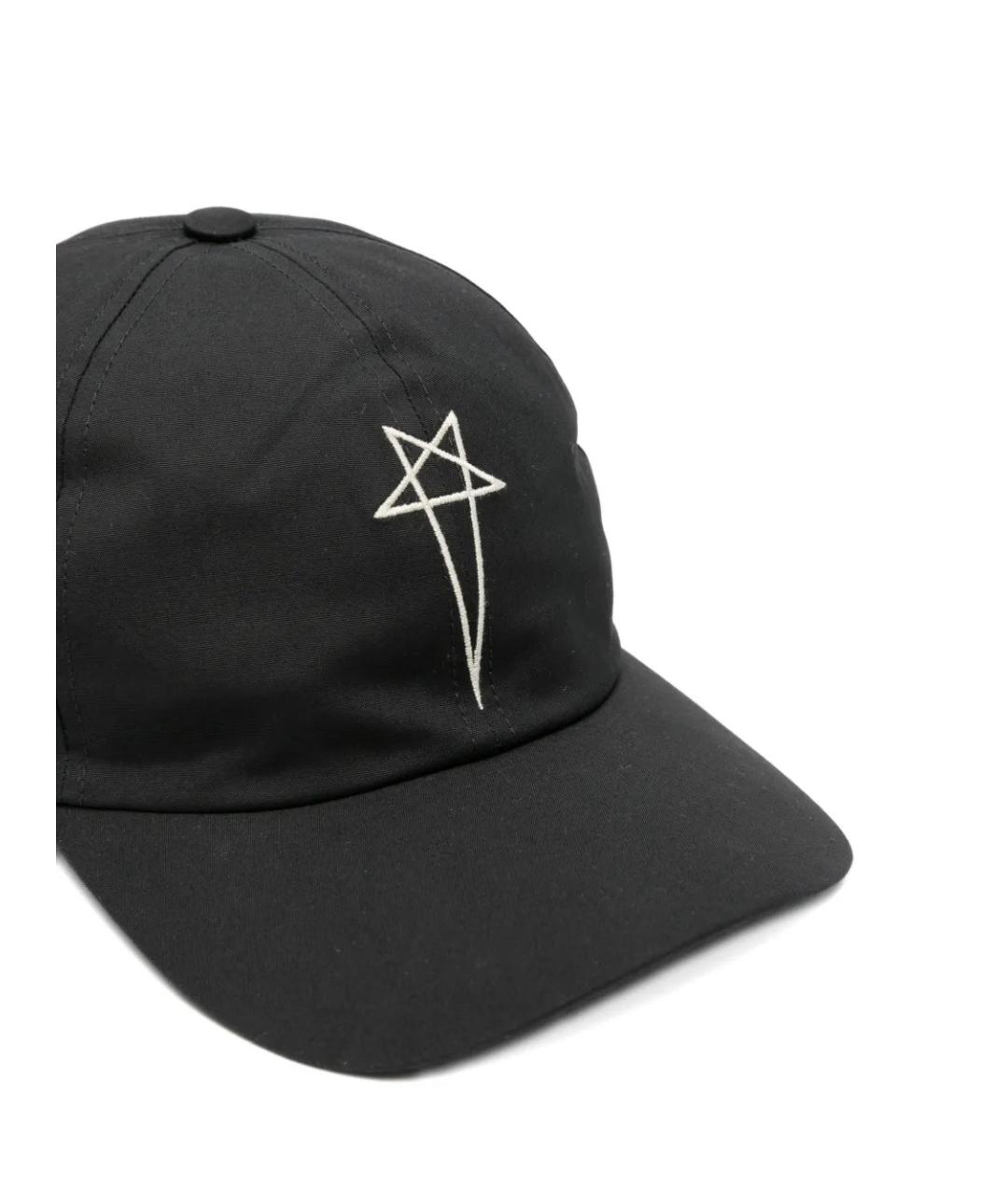 RICK OWENS DRKSHDW Черная хлопковая кепка/бейсболка, фото 3