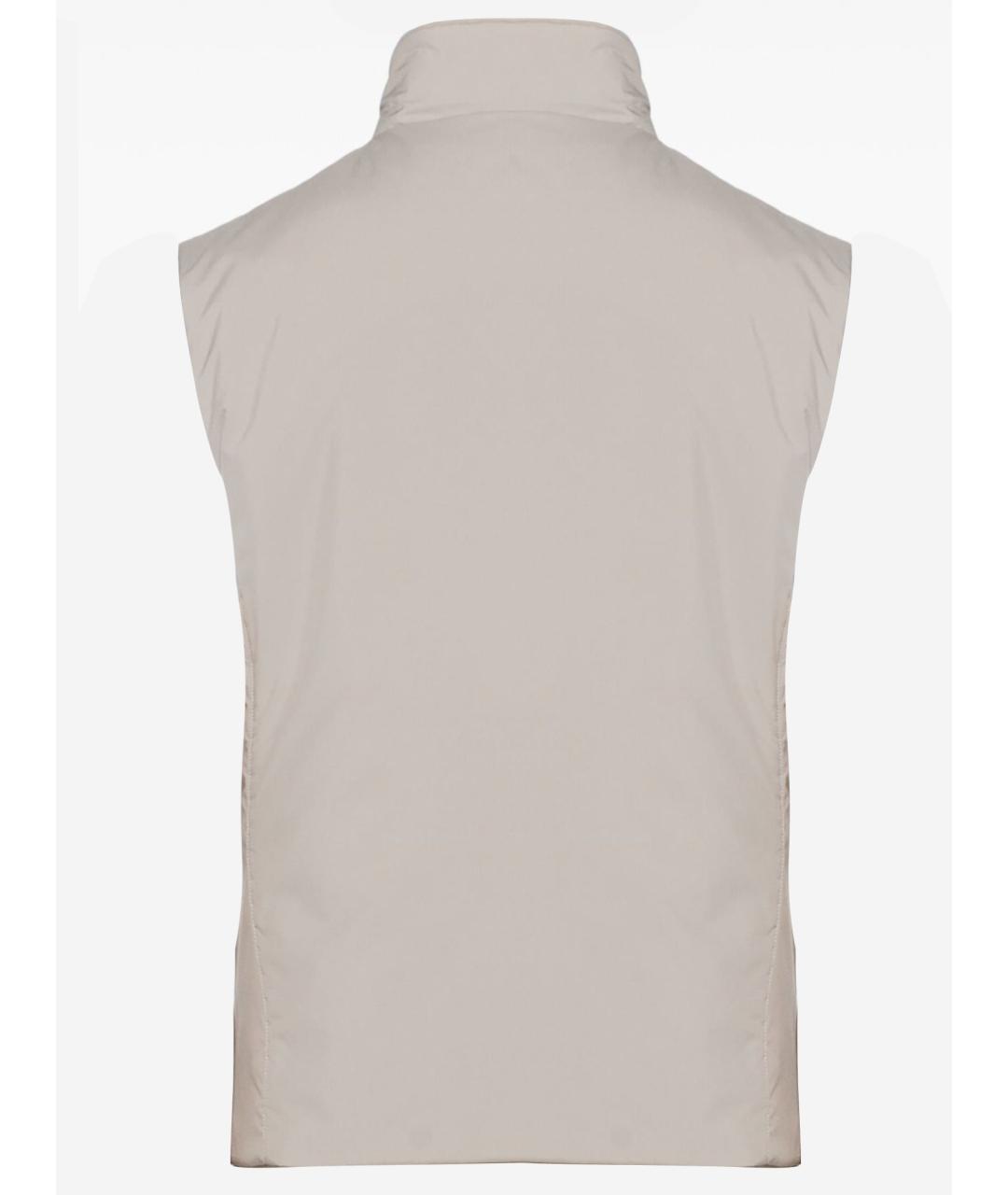 MOORER Бежевый полиэстеровый жилет, фото 2