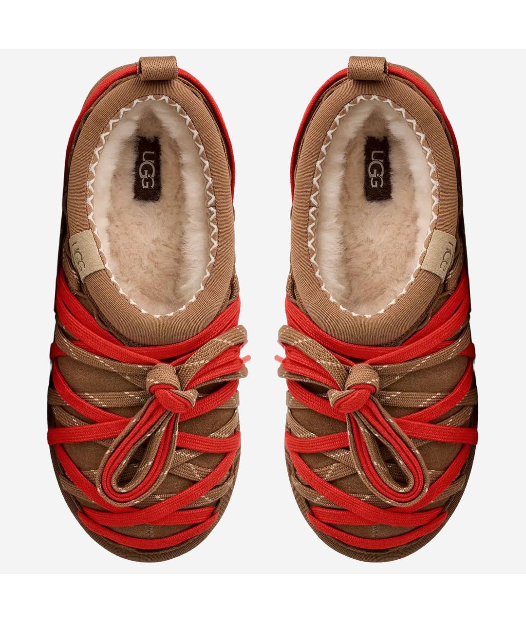 UGG AUSTRALIA Коричневые замшевые низкие ботинки, фото 4