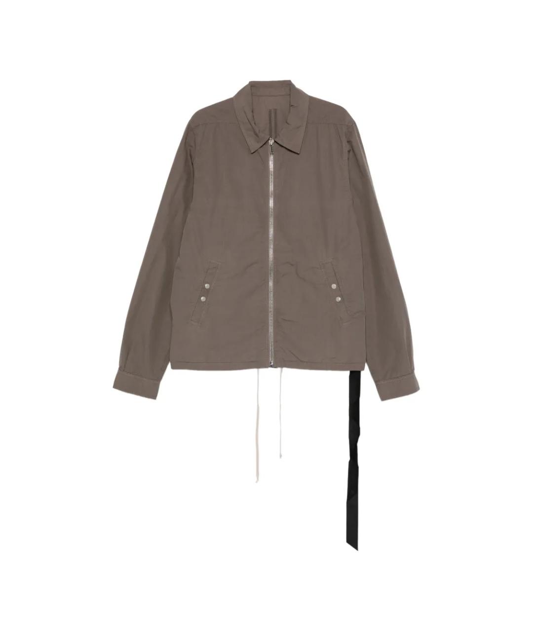 RICK OWENS DRKSHDW Серая хлопковая куртка, фото 1