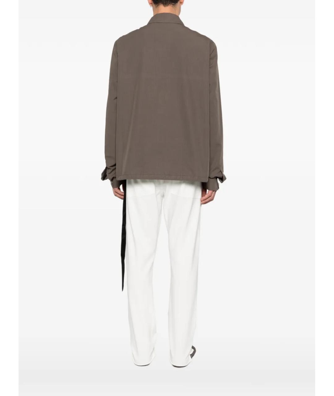 RICK OWENS DRKSHDW Серая хлопковая куртка, фото 4
